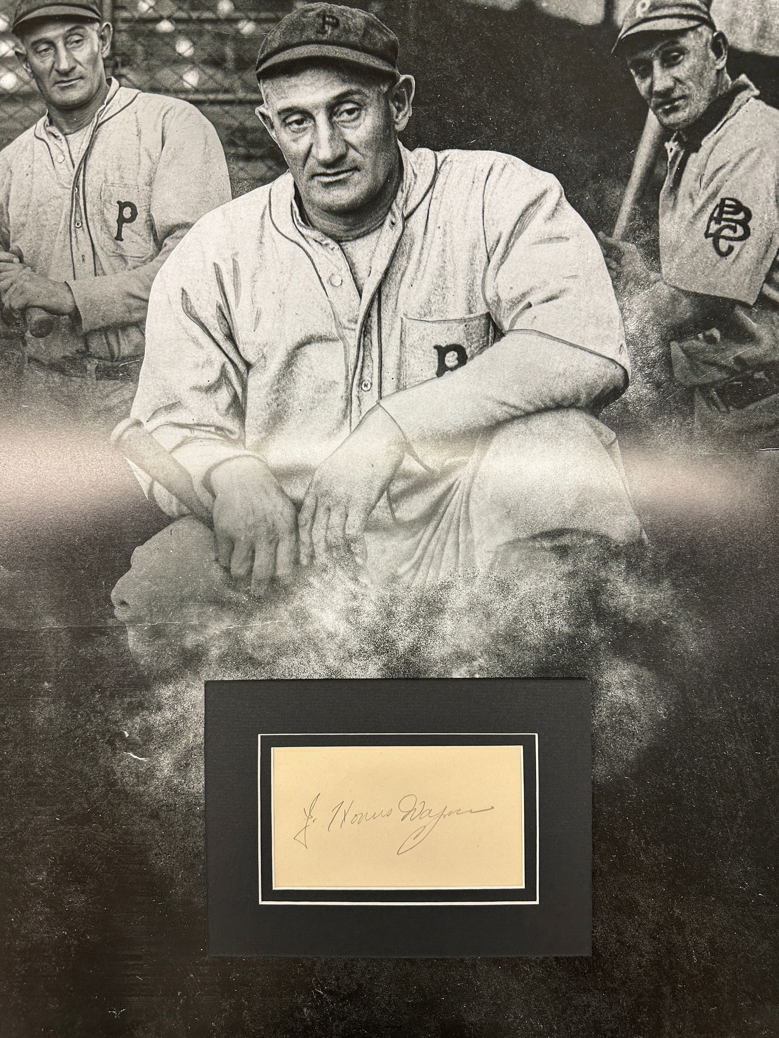 Honus Wagner Autograph Display (1 of 1)