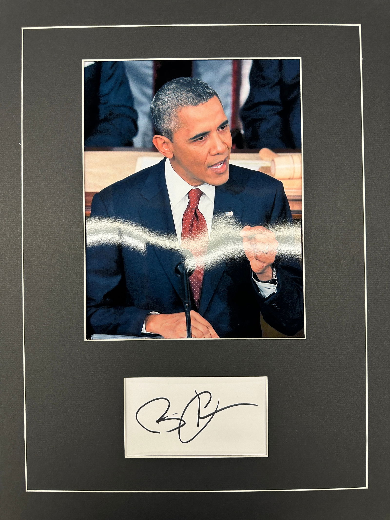 Barack Obama Autograph Display (1 of 1)