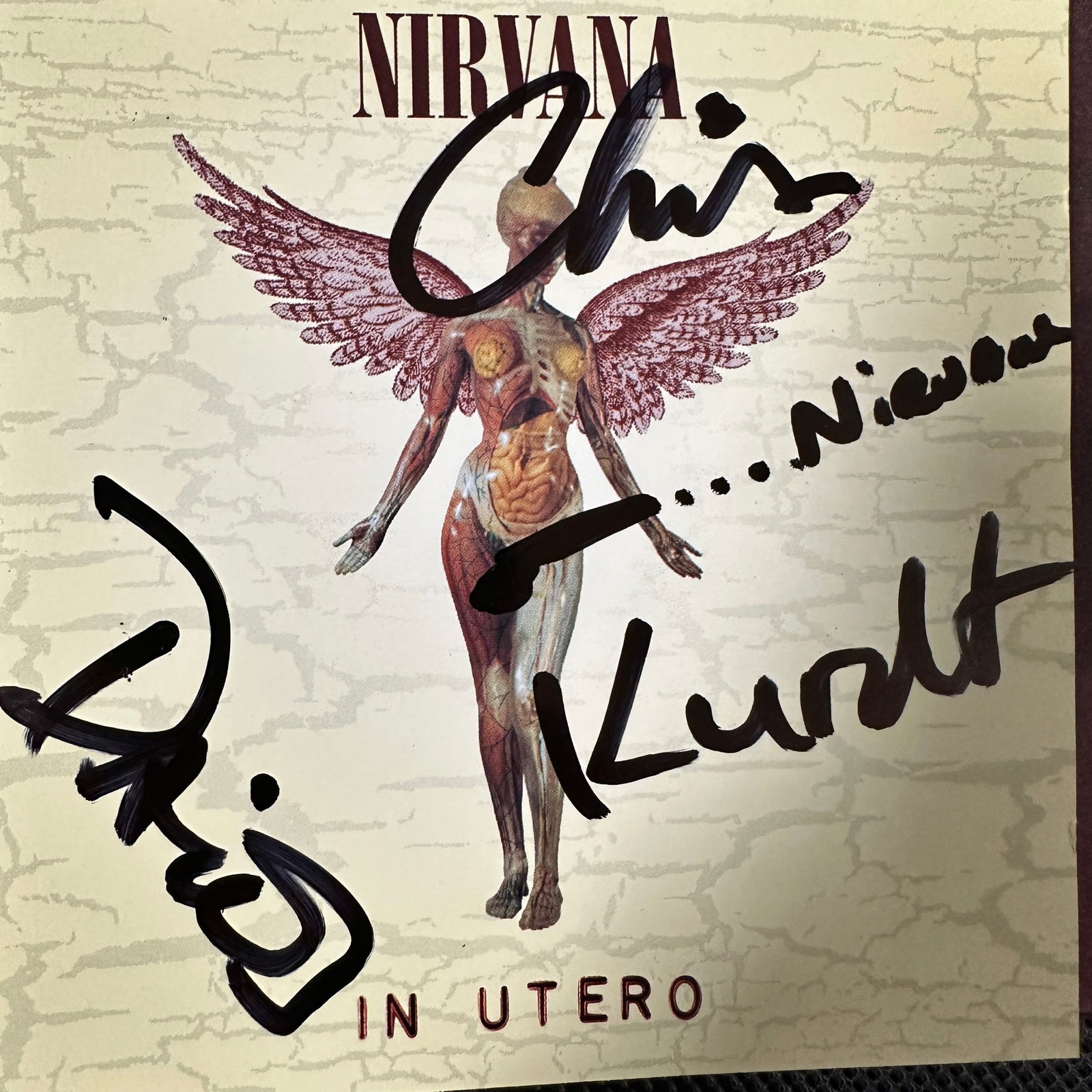 Nirvana Autographed CD Cover Kurt DAVE KRIST (1 of 1)