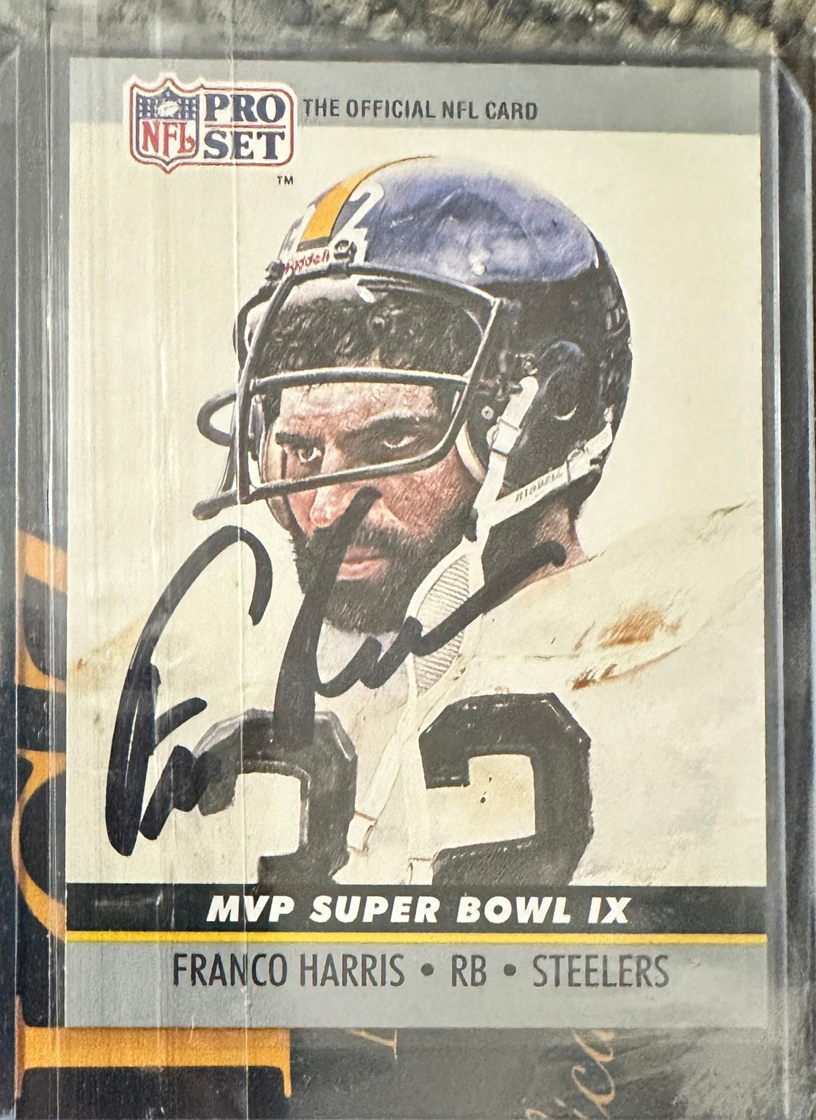Franco Harris Autographed Card (1 of 1)