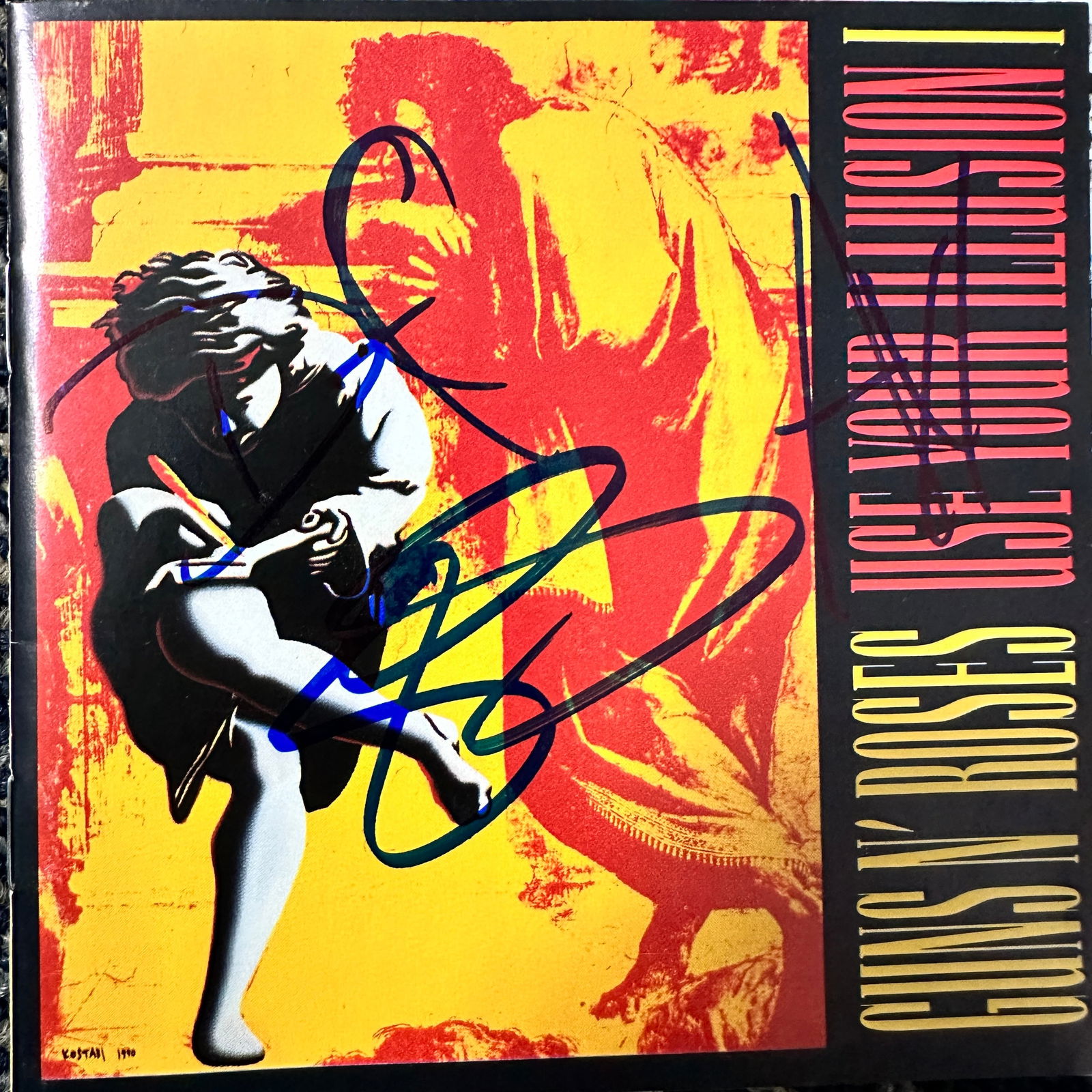 Slash Axl Duff Autographed CD Cover (1 of 1)