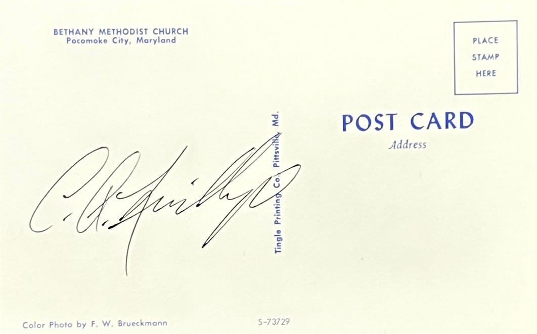 Charles Lindbergh Autographed Card (1 of 1)