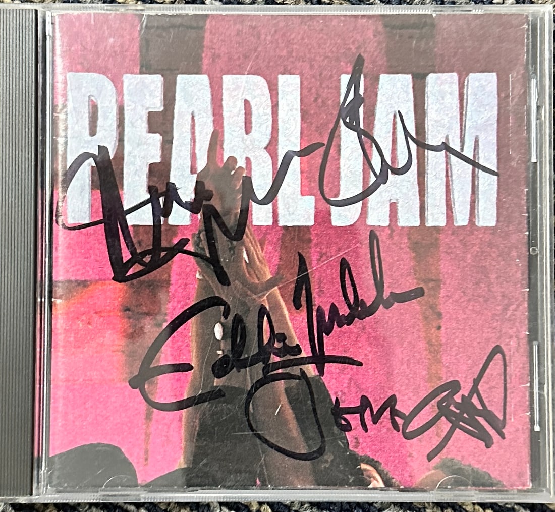 Pearl Jam Autographed CD All 5 (1 of 1)