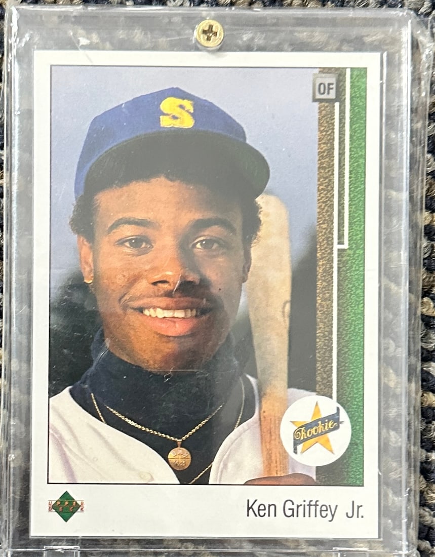 Ken Griffey Jr 1989 Upper Deck Rookie: Displays are not framed, and can be framed for a cost. Framed items will state they are framed in the name of the item. All signed items come with a COA. All items now come with a 3rd Party COA from P