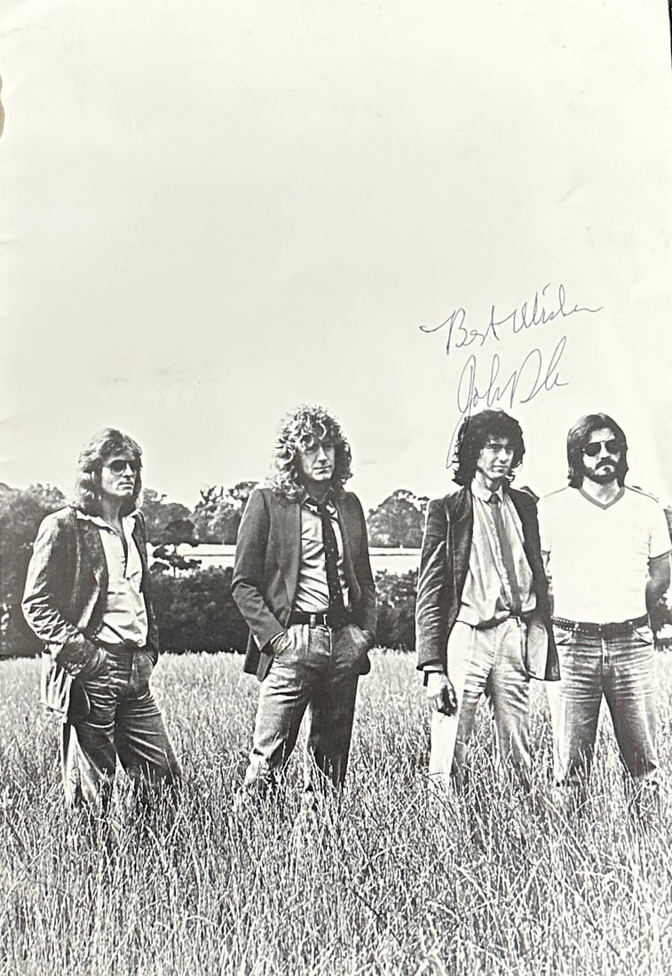 John Bonham Autographed Magazine Page (1 of 1)