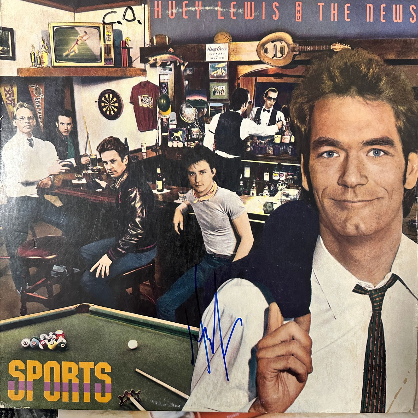 Huey LEWIS Autographed Album: Displays are not framed, and can be framed for a cost. Framed items will state they are framed in the name of the item. All signed items come with a COA. All items now come with a 3rd Party COA from P