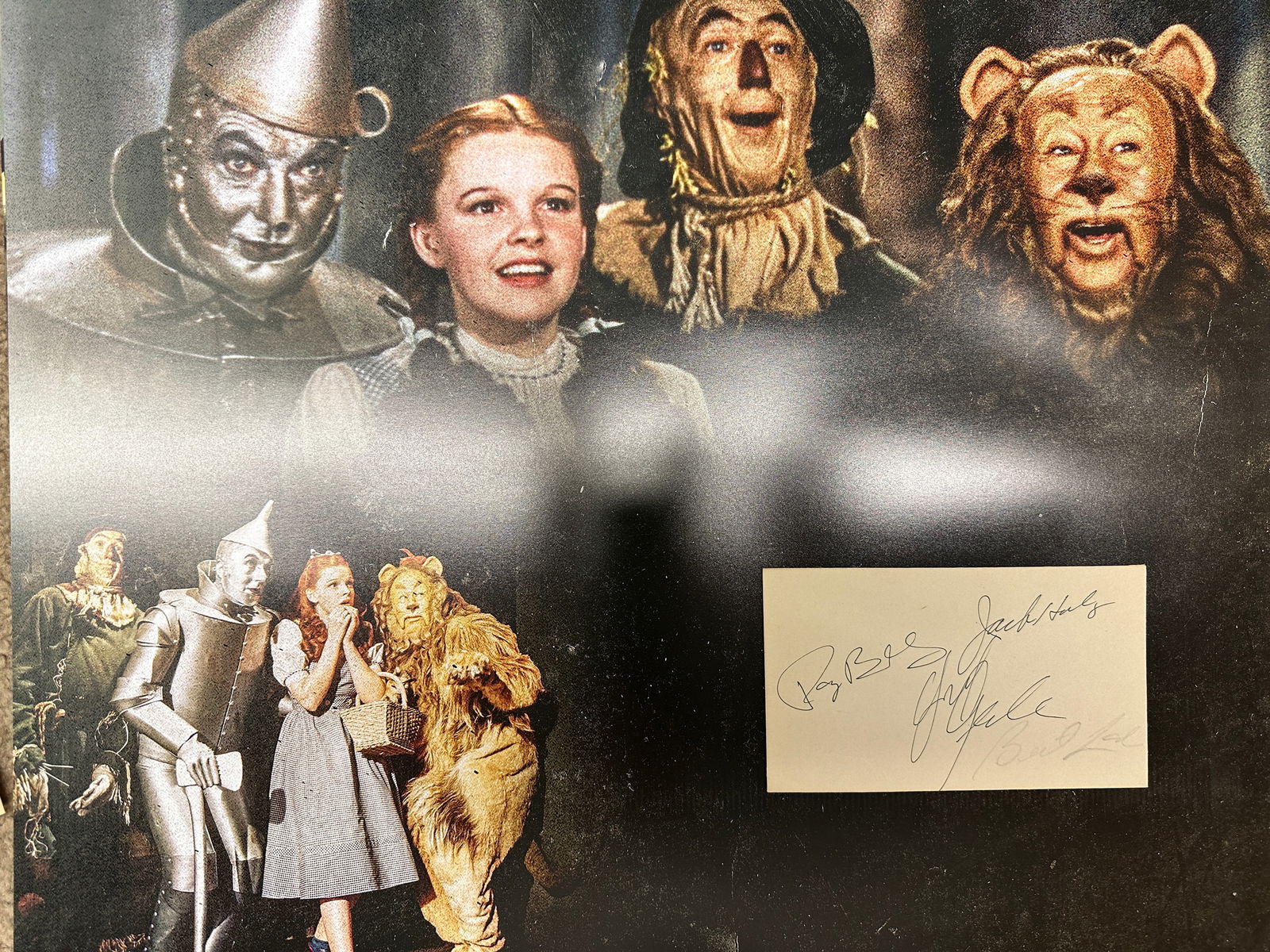 Wizard Of Oz Cast Autograph Display (1 of 1)