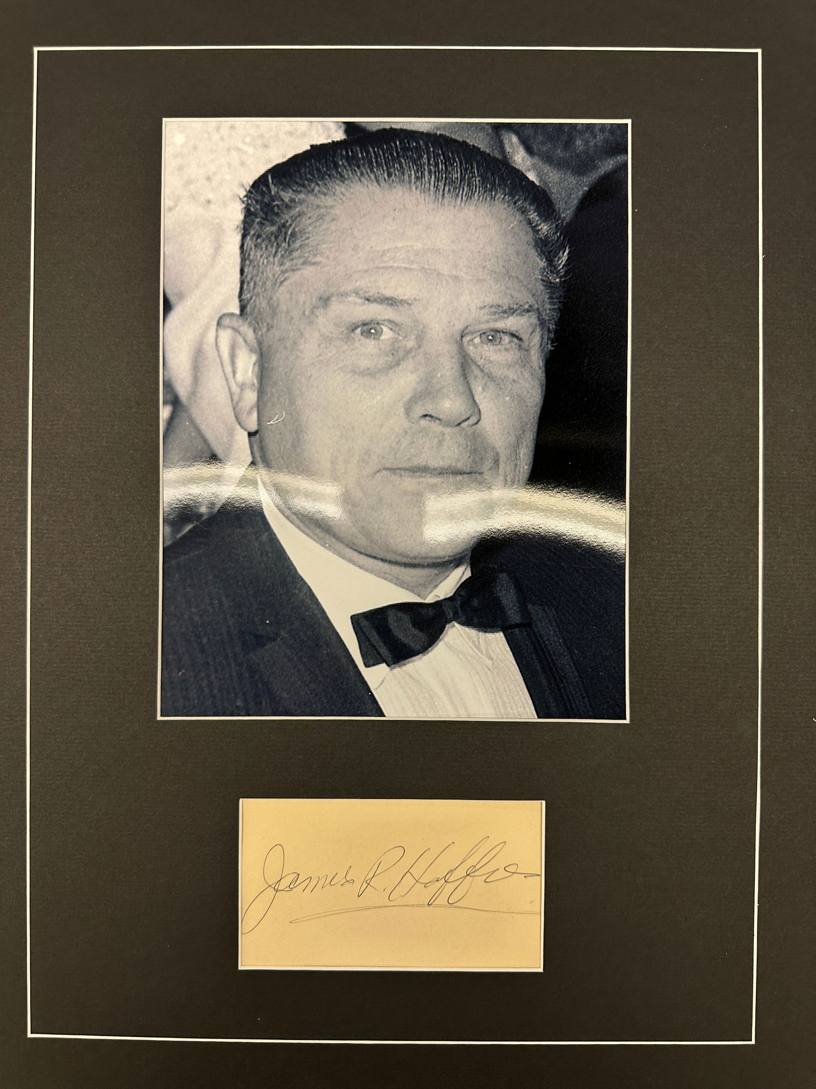 Jimmy Hoffa Autograph Display (1 of 1)
