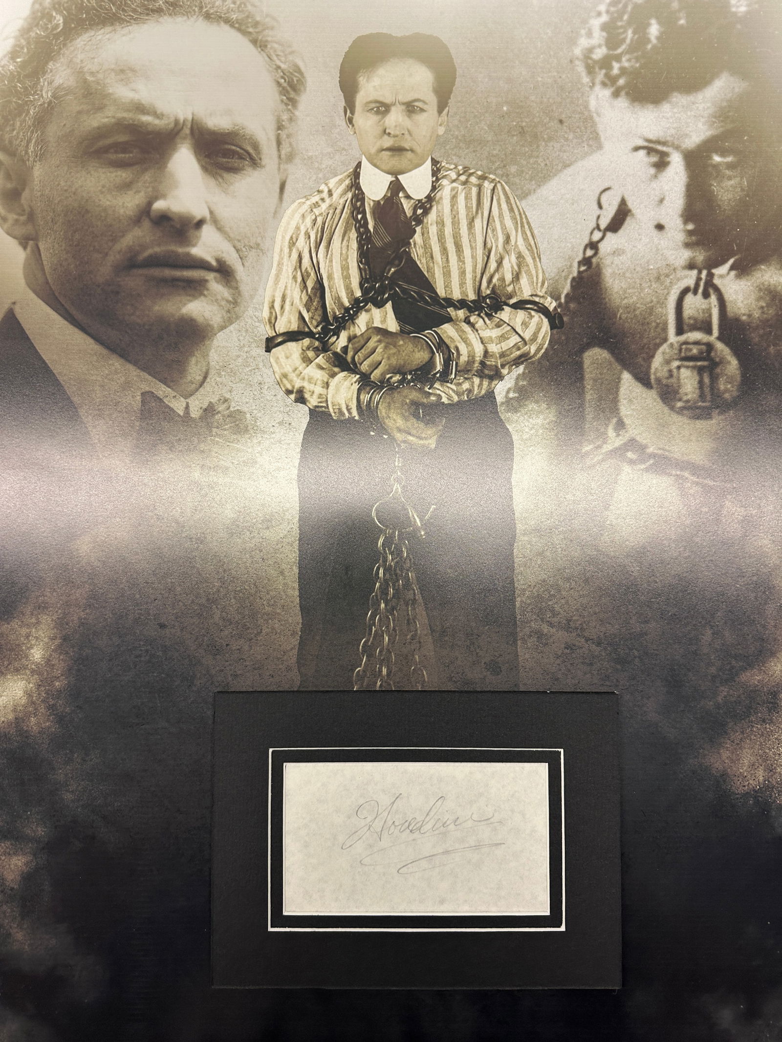 Harry Houdini Autograph Display (1 of 1)
