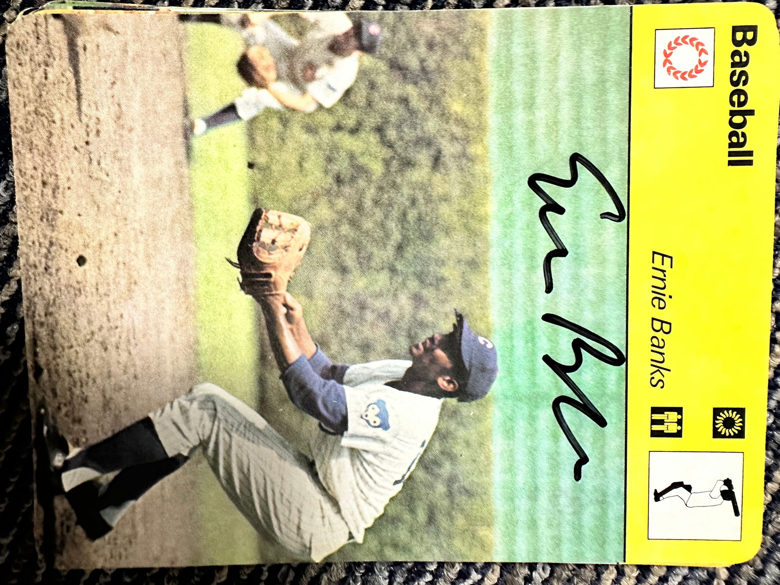 Ernie Banks Autographed Card (1 of 1)