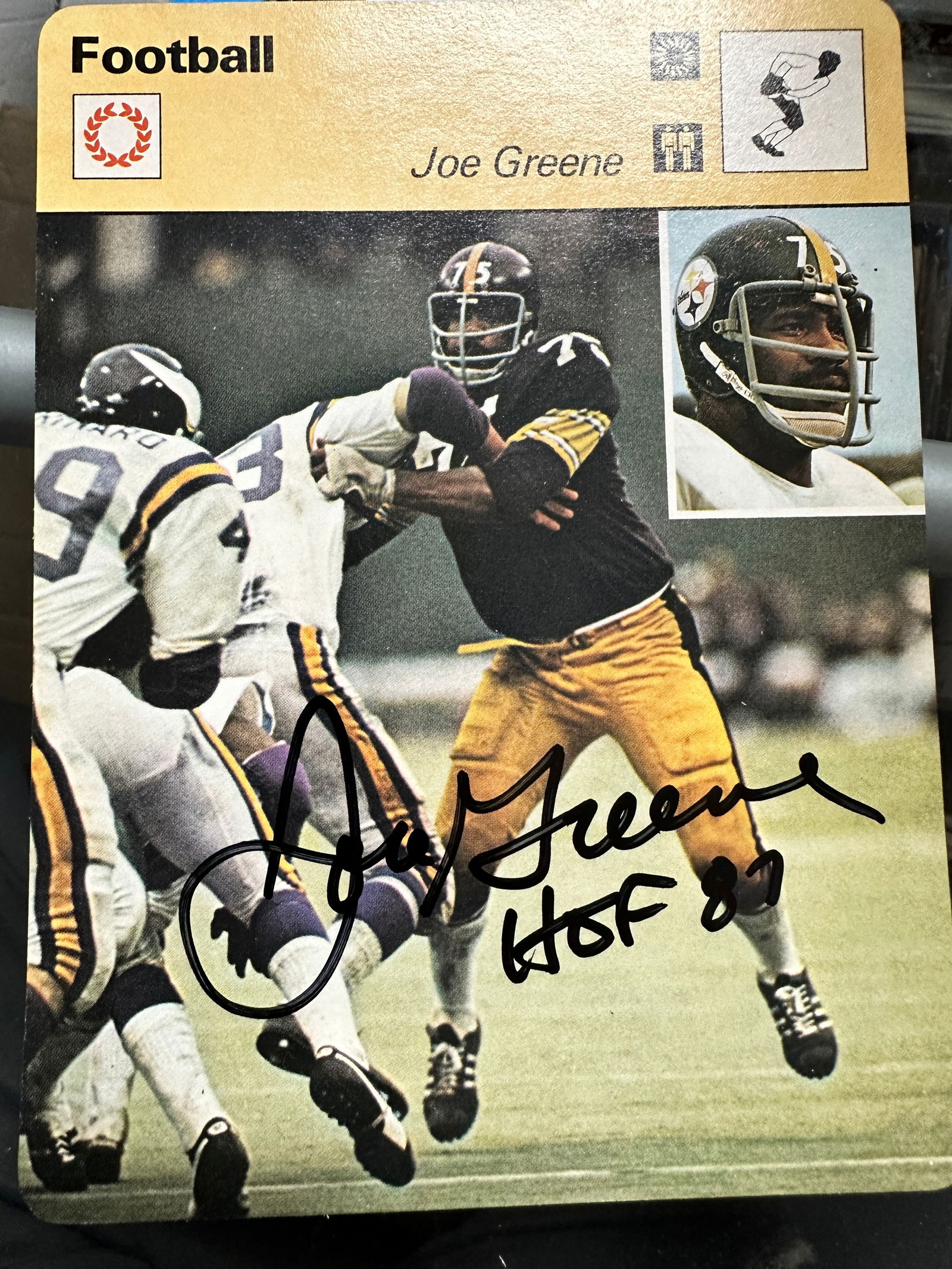 Joe Greene Autographed Card (1 of 1)