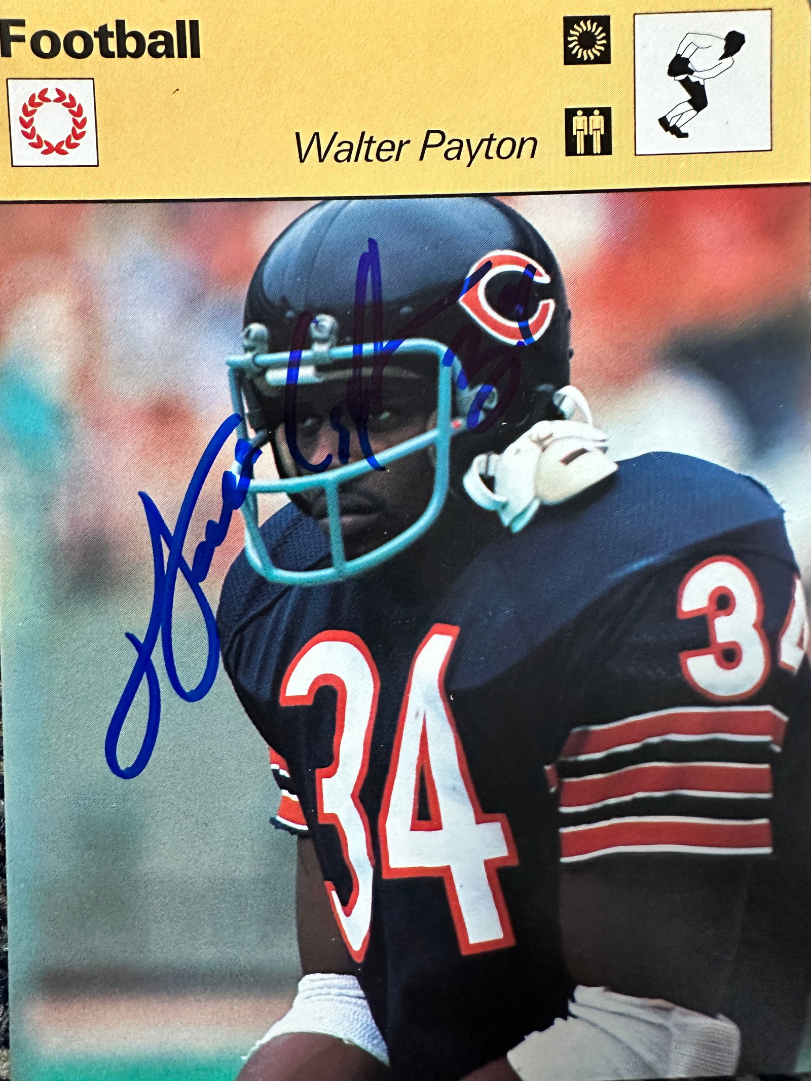 Walter Payton Autographed Card (1 of 1)