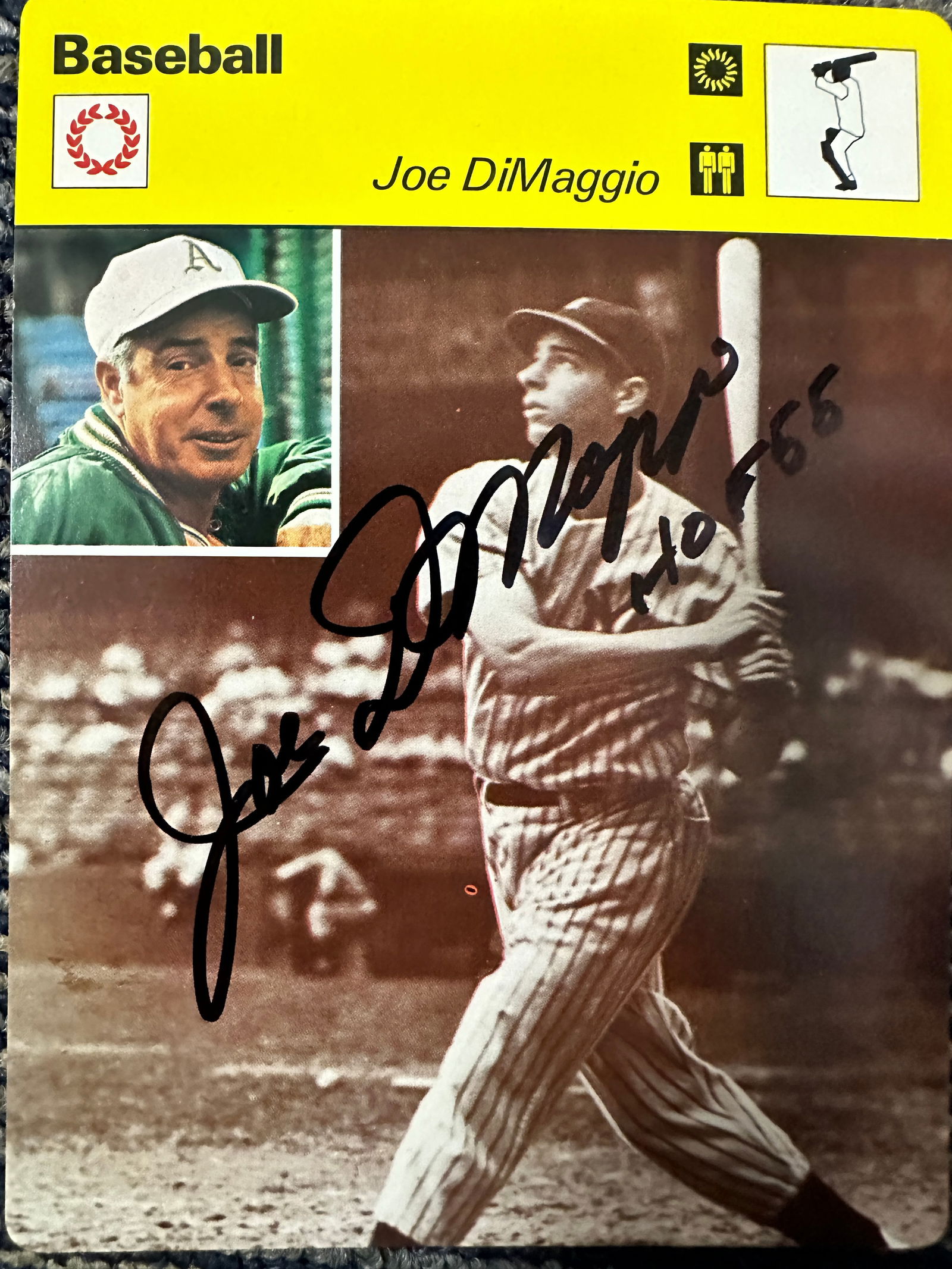 Joe DiMaggio Autographed Card (1 of 1)