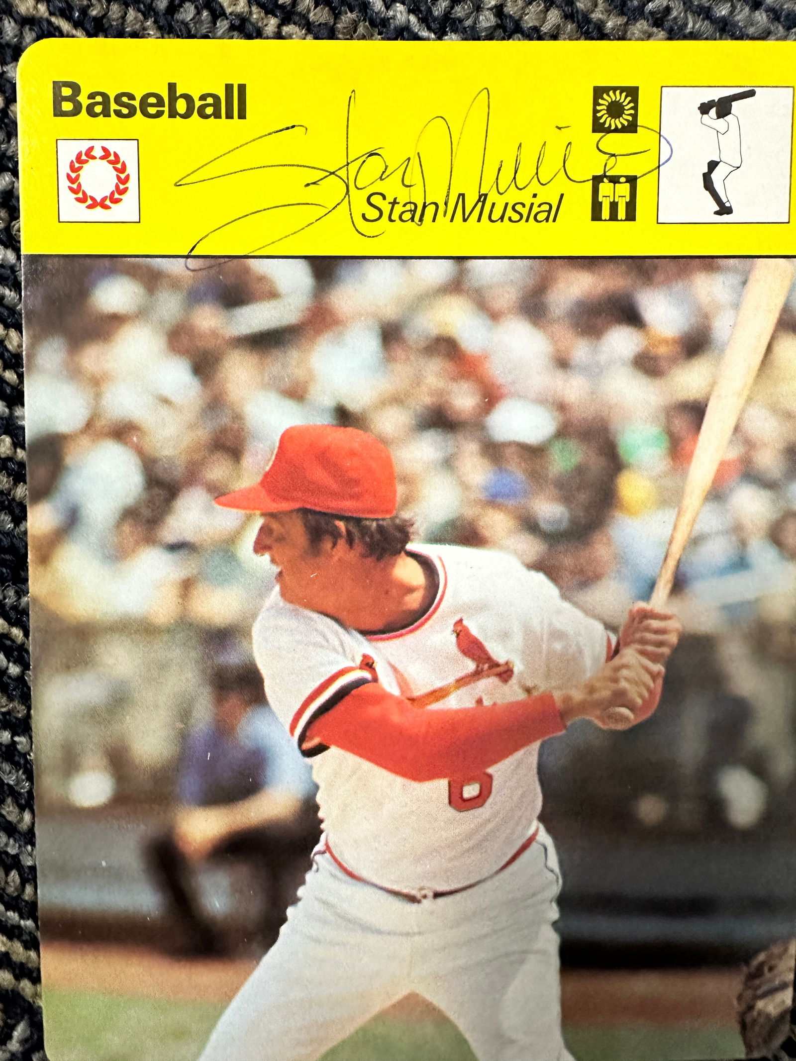 Stan Musial Autographed Card (1 of 1)