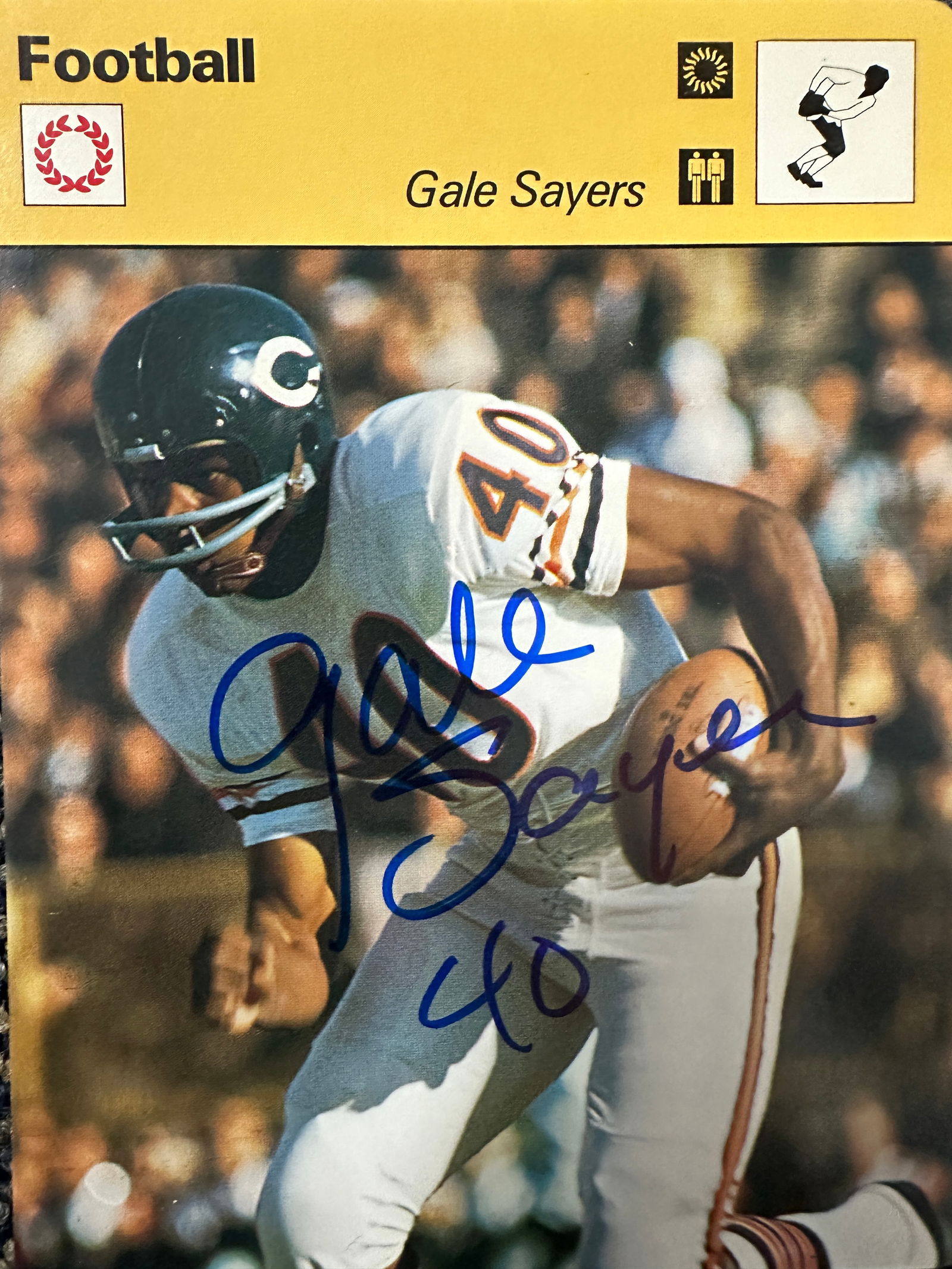 Gale Sayers Autographed CARD (1 of 1)
