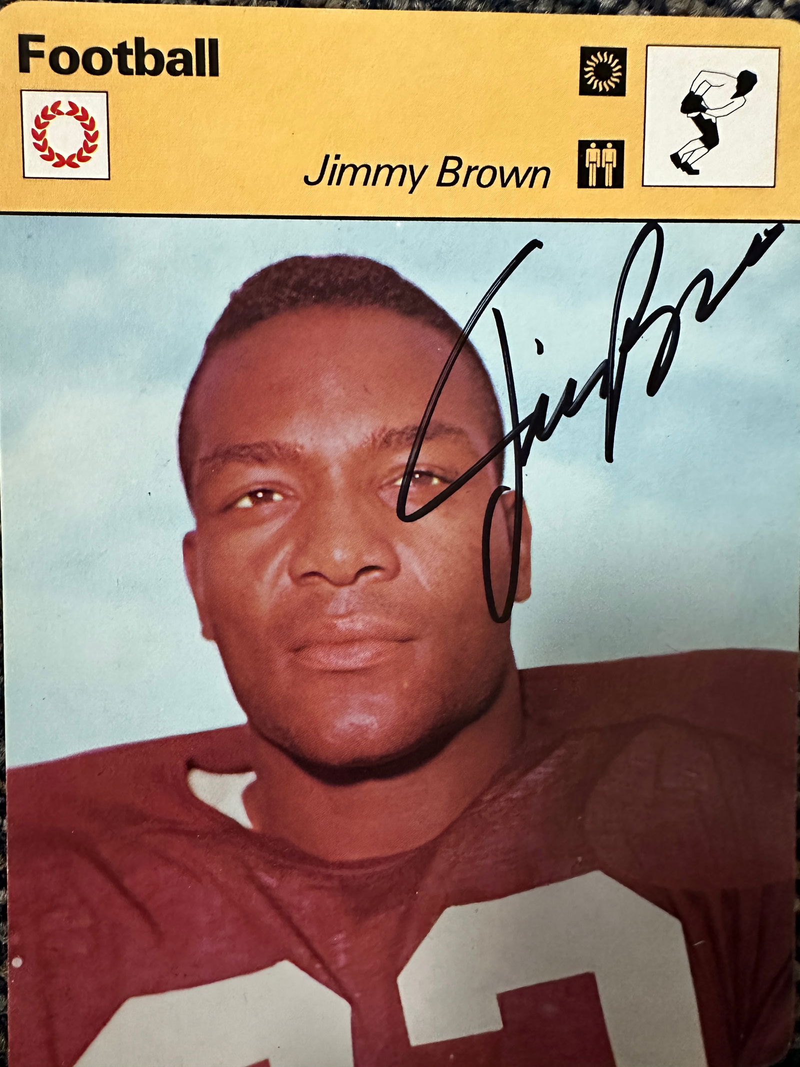 Jim Brown Autographed Card (1 of 1)