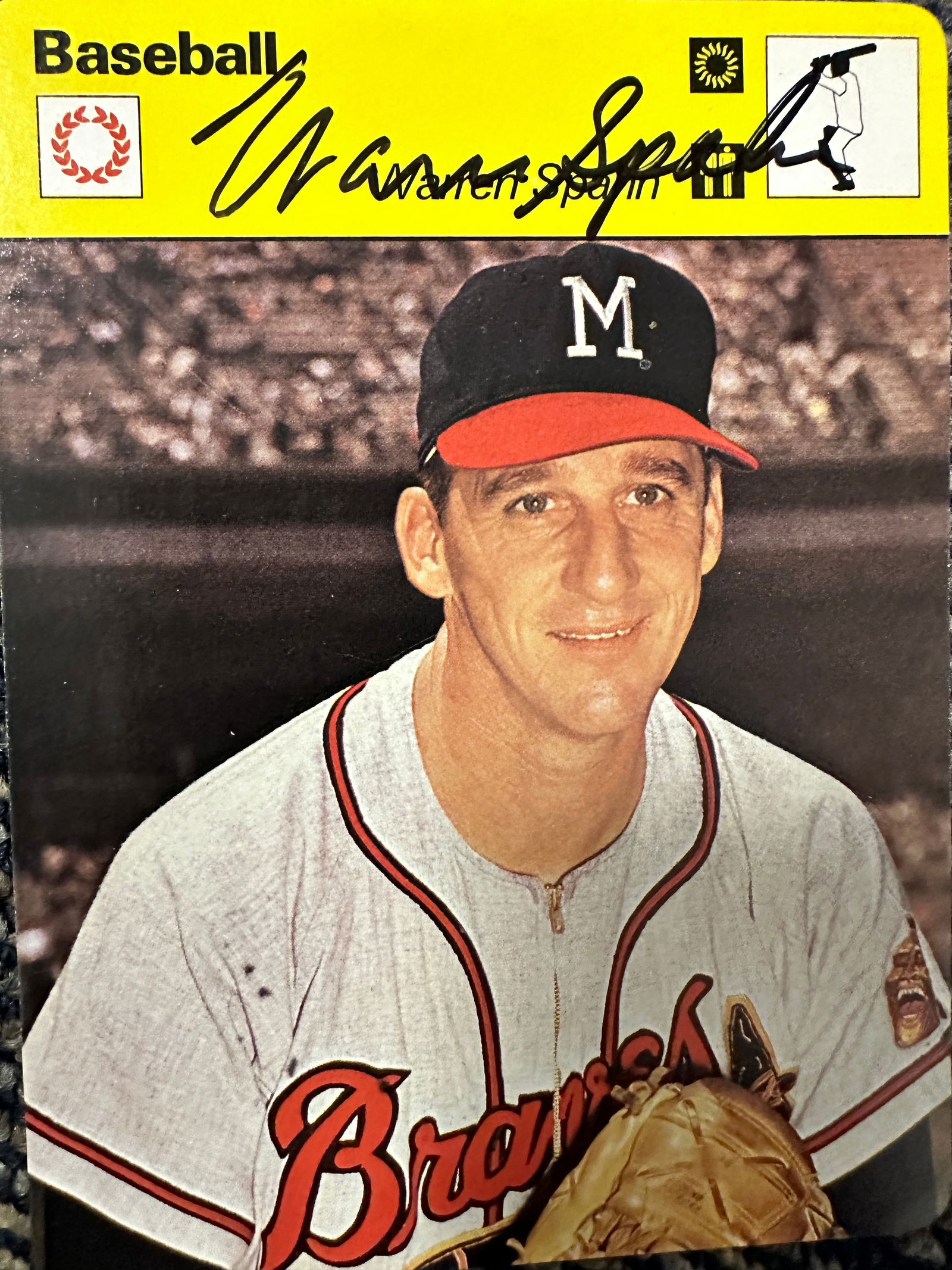 Warren Spahn Autographed Card (1 of 1)