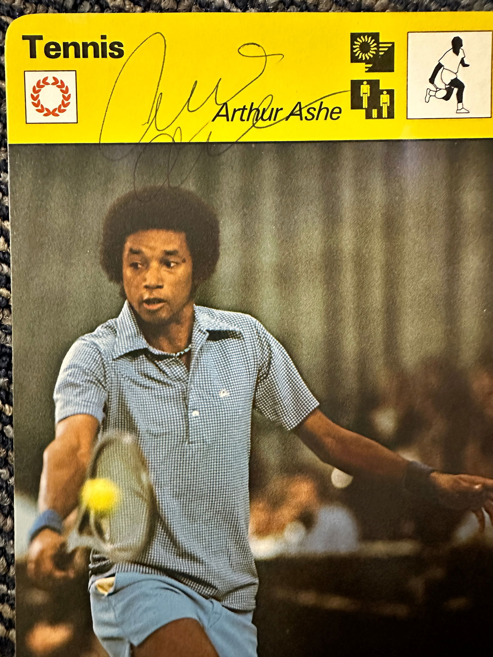 Arthur Ashe Autographed Card (1 of 1)