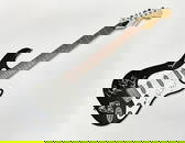 Pink Floyd Autographed Guitar All 4 w/Bubble Letters!