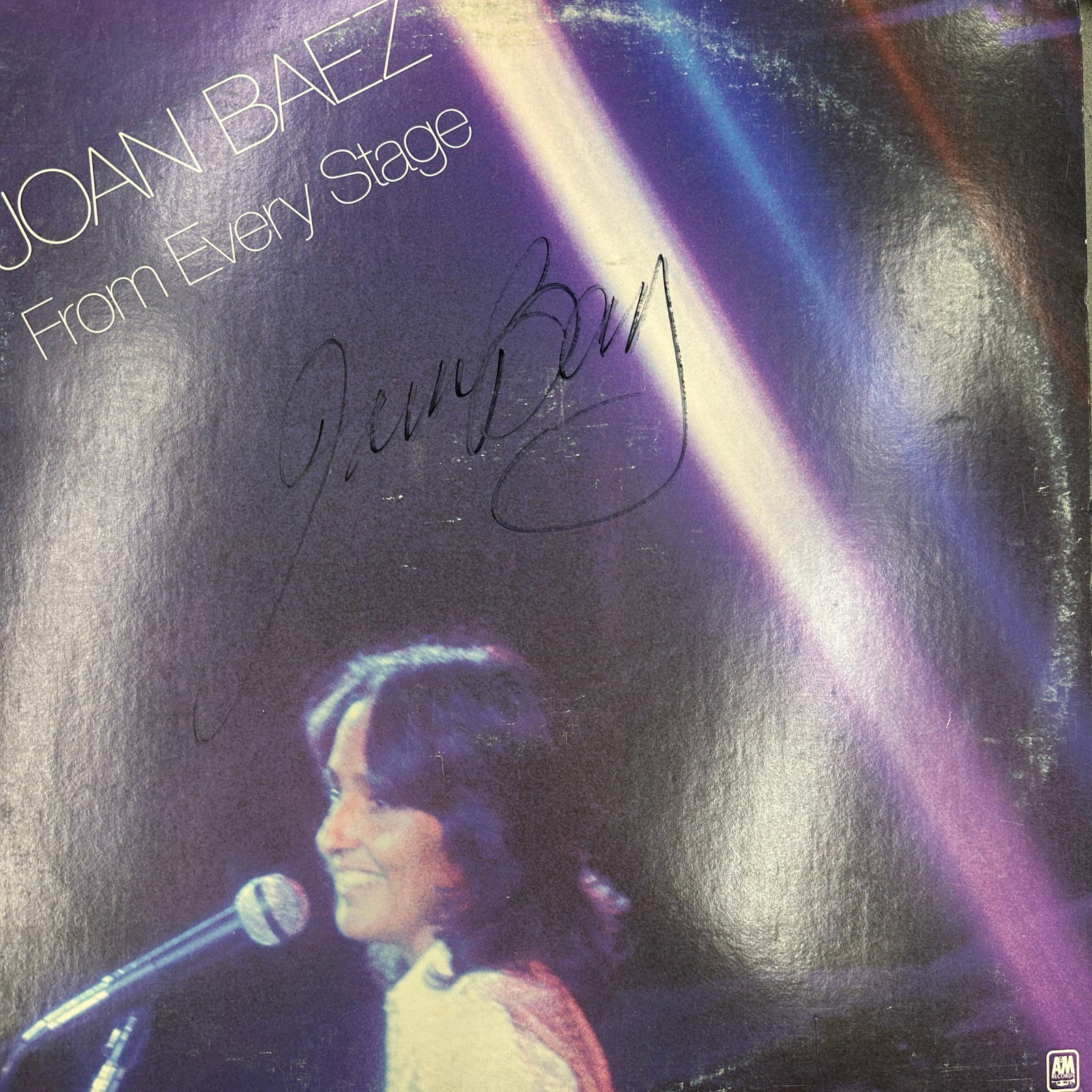 Joan Baez Autographed Album: Displays are not framed, and can be framed for a cost. Framed items will state they are framed in the name of the item. All signed items come with a COA. All items now come with a 3rd Party COA from P