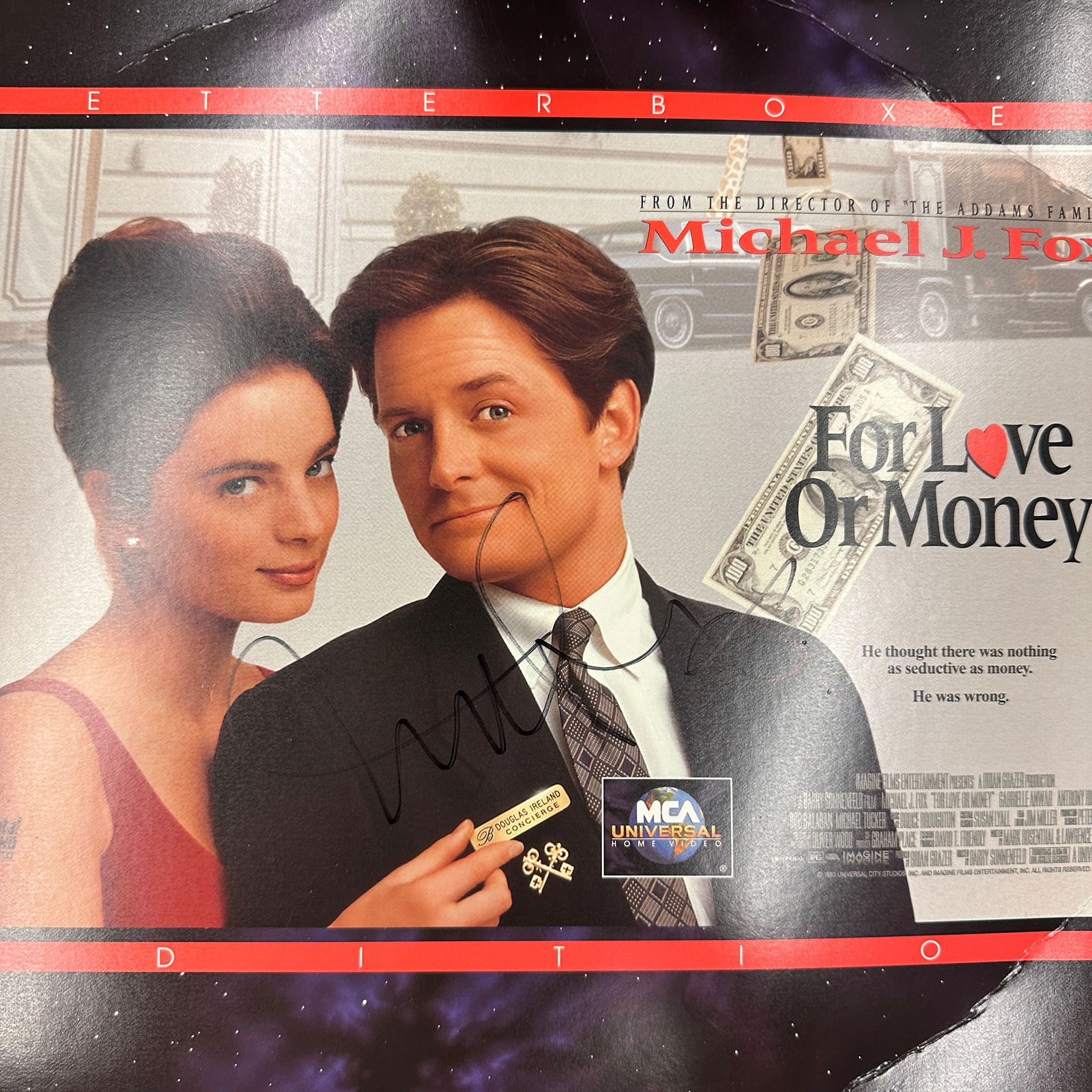 Michael J Fox Autographed Laserdisc (1 of 1)
