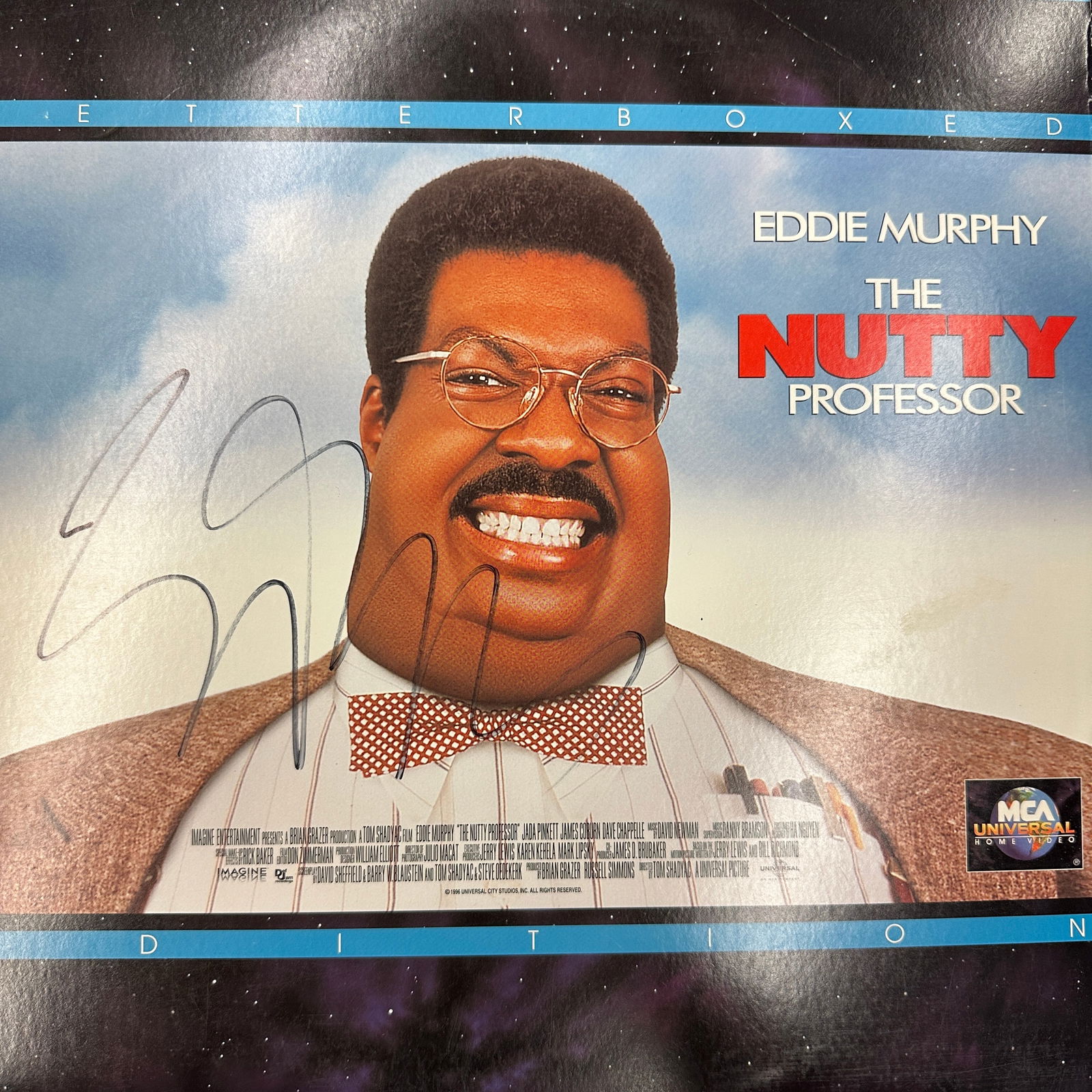 Eddie Murphy Autographed Laserdisc: Displays are not framed, and can be framed for a cost. Framed items will state they are framed in the name of the item. All signed items come with a COA. All items now come with a 3rd Party COA from P