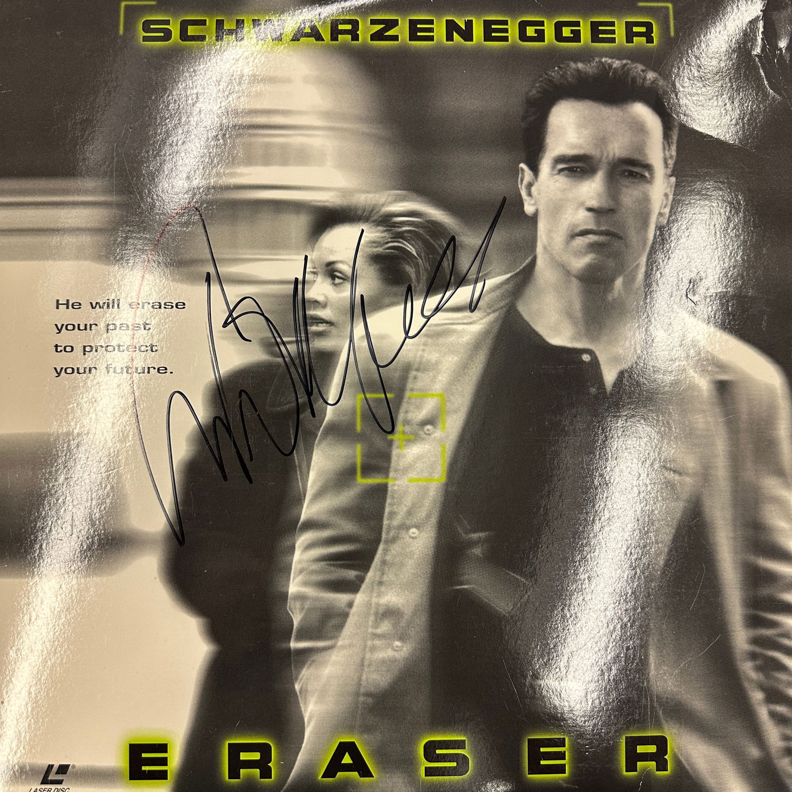 Arnold Schwarzenegger Autographed Laserdisc (1 of 1)
