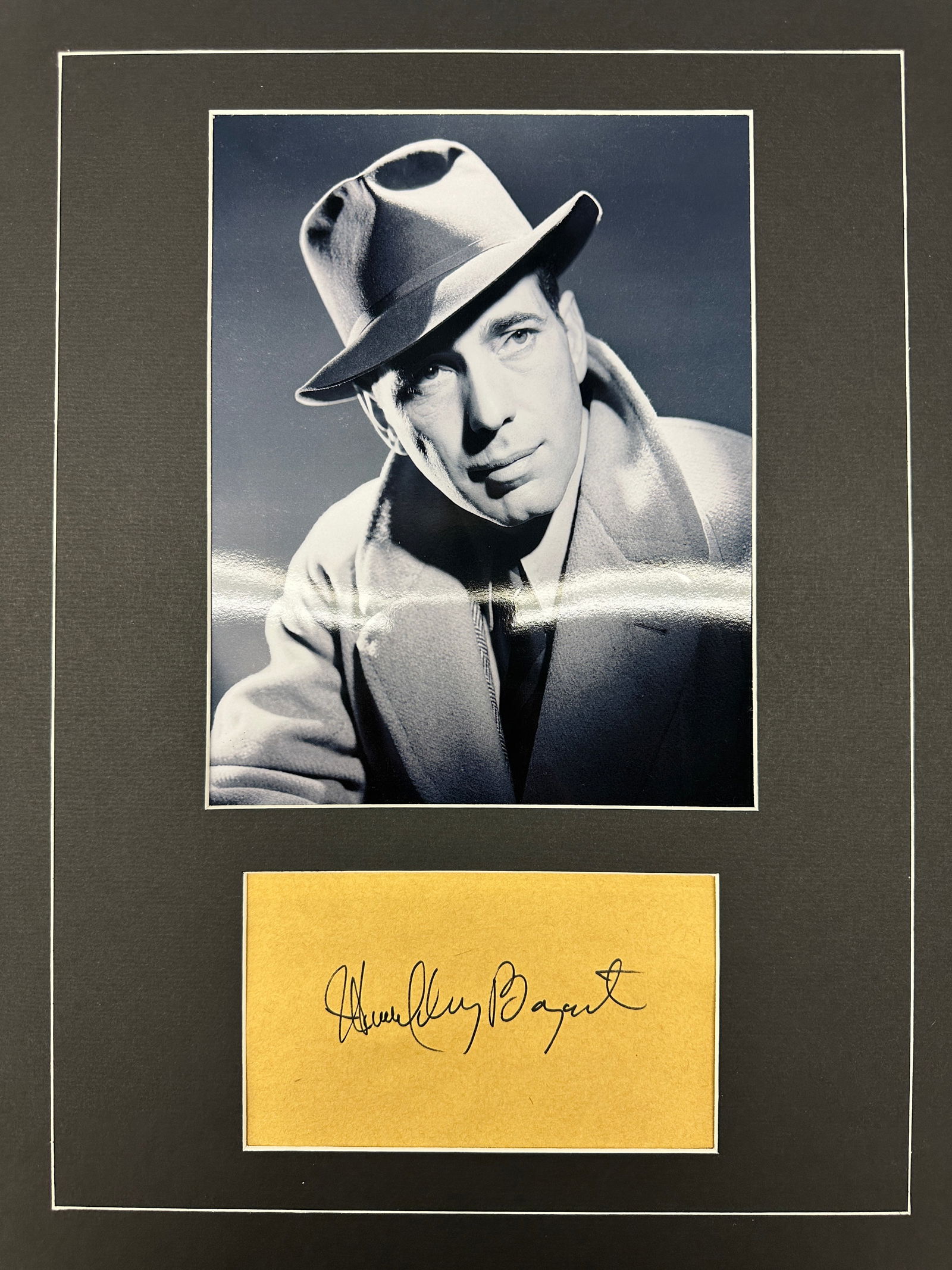Humphrey Bogart Autograph Display (1 of 1)