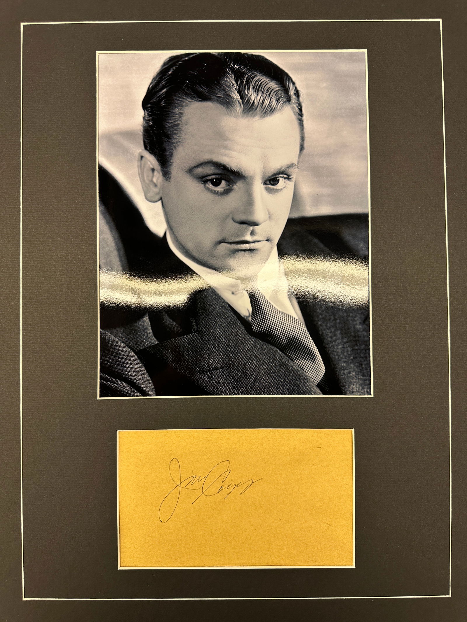 James Cagney Autograph Display (1 of 1)