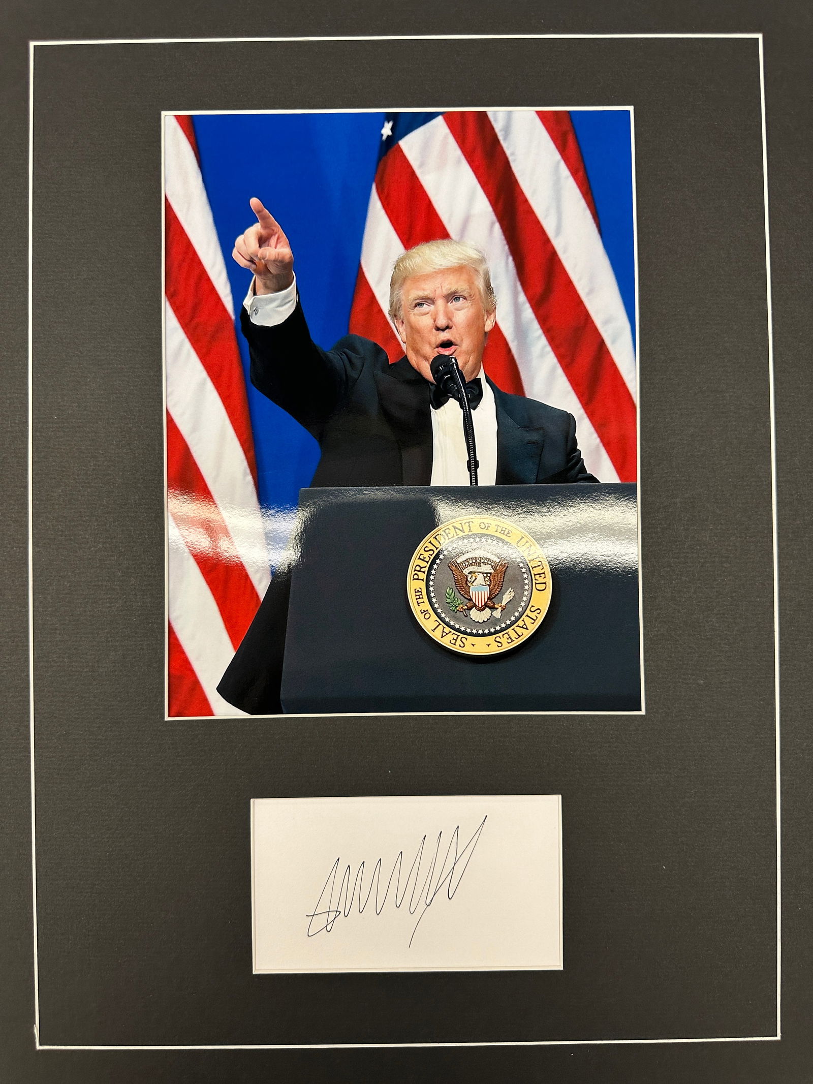 Donald Trump Autograph Display (1 of 1)
