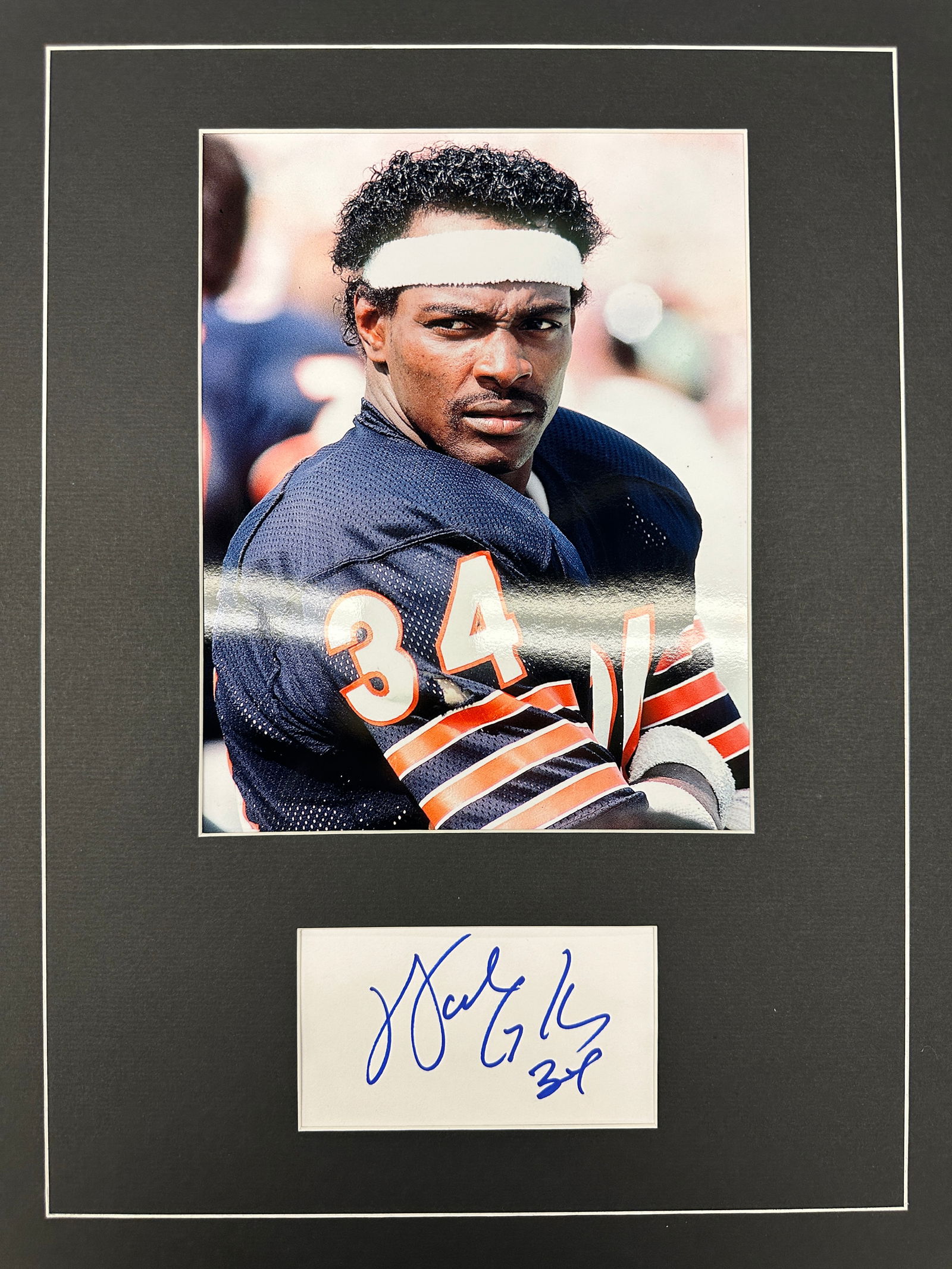 Walter Payton Autograph Display (1 of 1)
