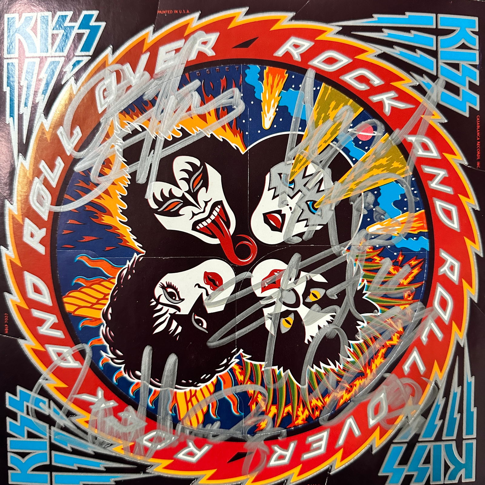 Kiss Autographed Album All 4: Displays are not framed, and can be framed for a cost. Framed items will state they are framed in the name of the item. All signed items come with a COA. All items now come with a 3rd Party COA from P