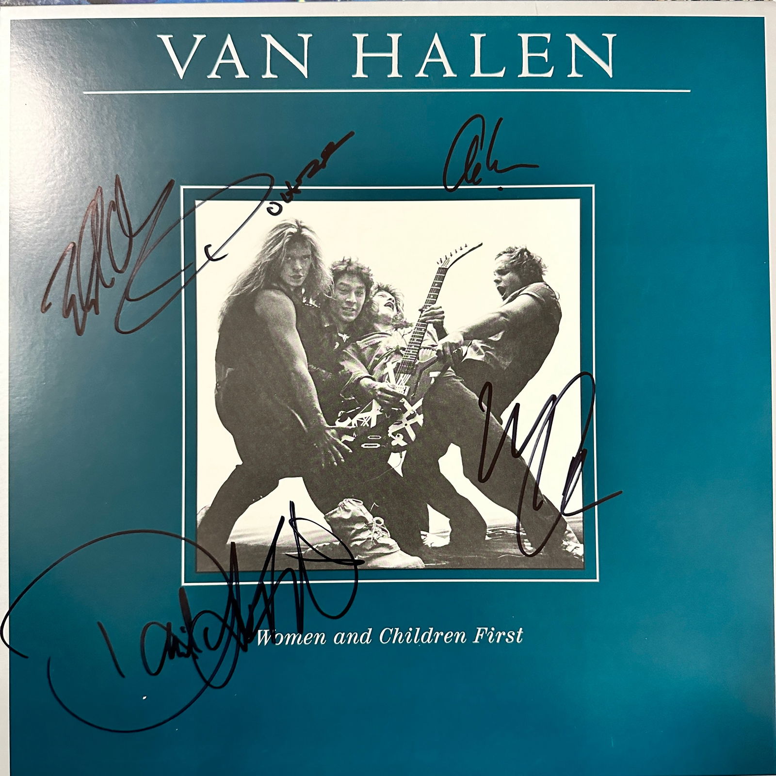 Van Halen Autographed Shirt All 4 David ERA (1 of 1)