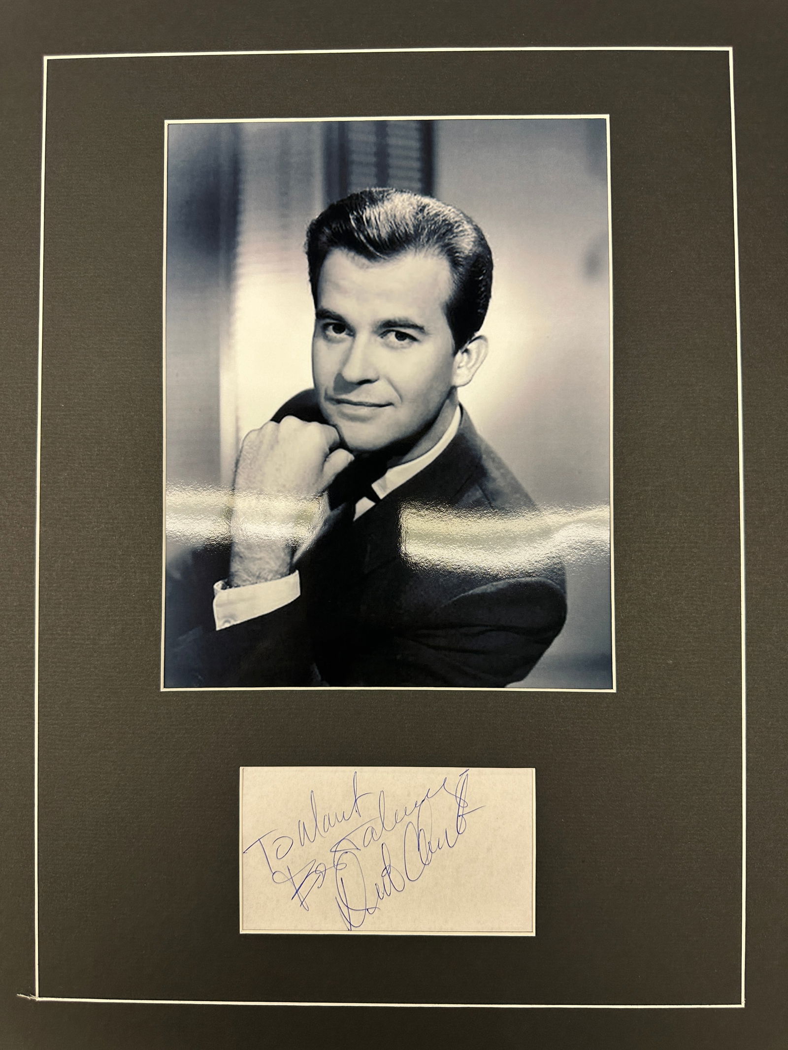 Dick Clark Autograph Display (1 of 1)