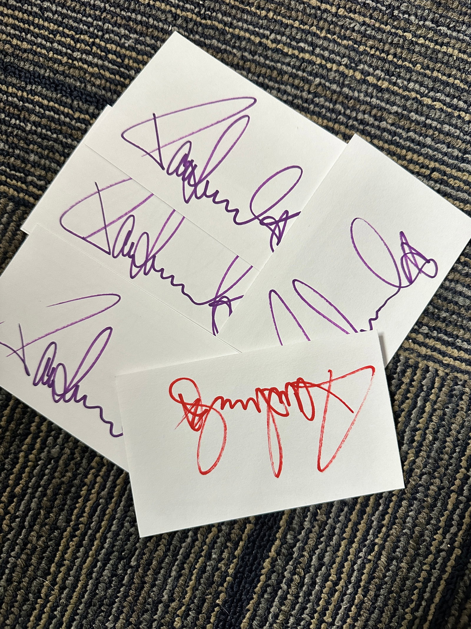 Paul Stanley Autographed 3X5 Card Lot (1 of 1)