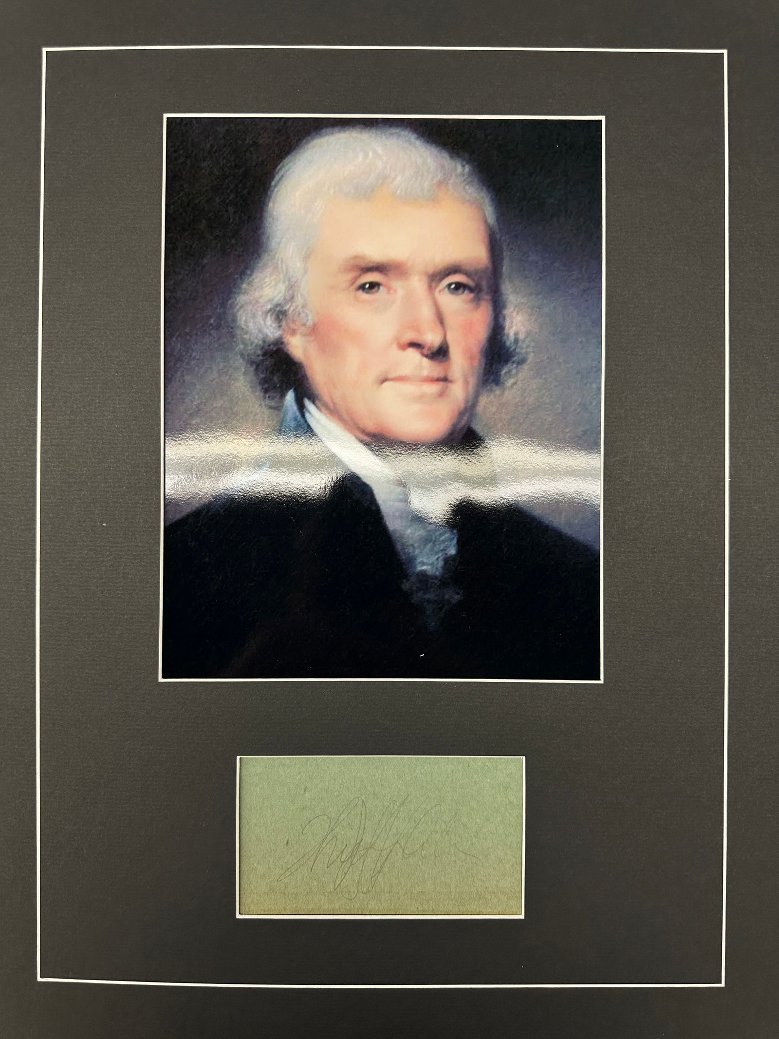 Thomas Jefferson Autograph Display (1 of 1)