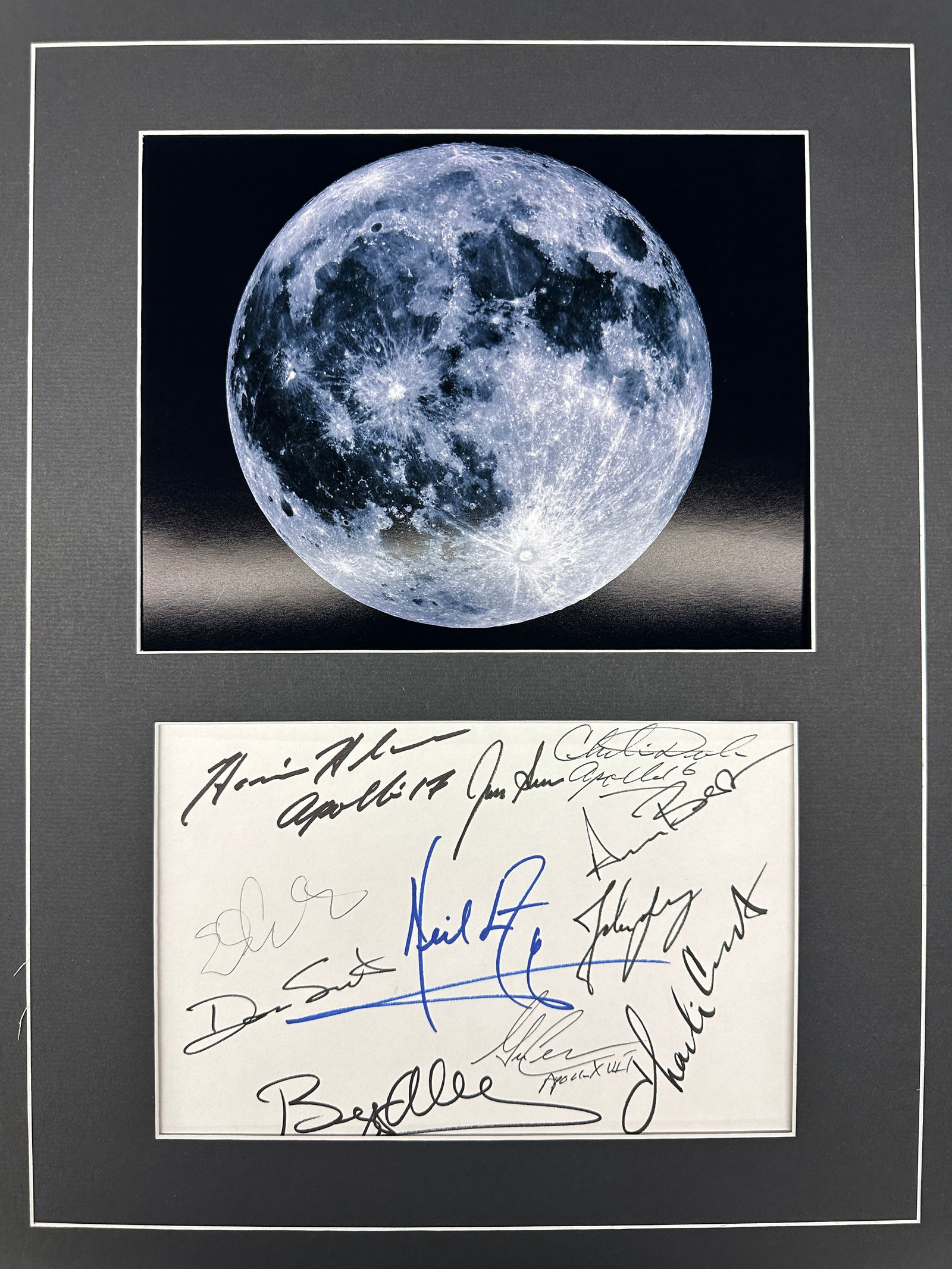 Nasa Moonwalkers Autograph Display (1 of 1)