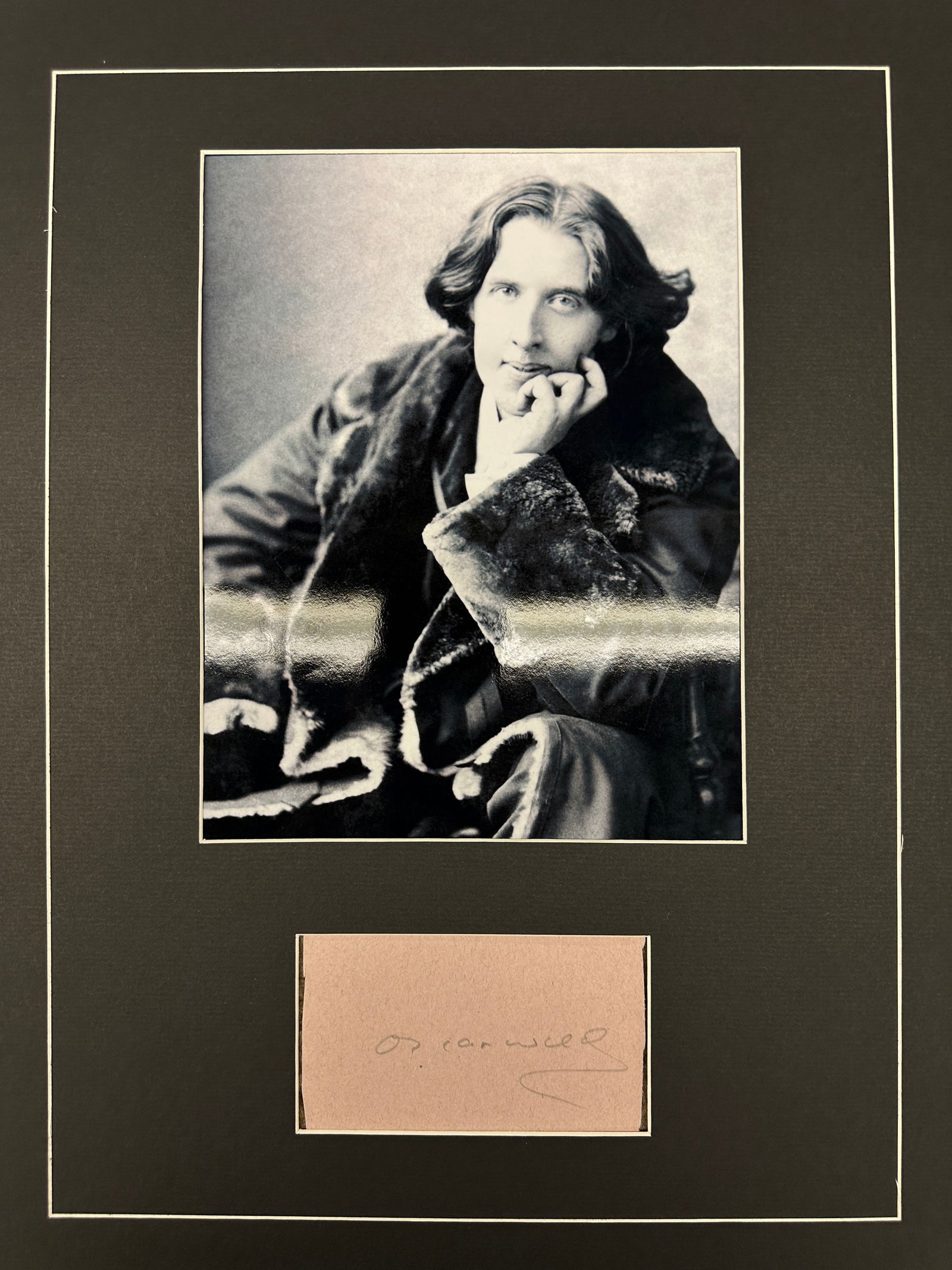 Oscar Wilde Autograph Display (1 of 1)