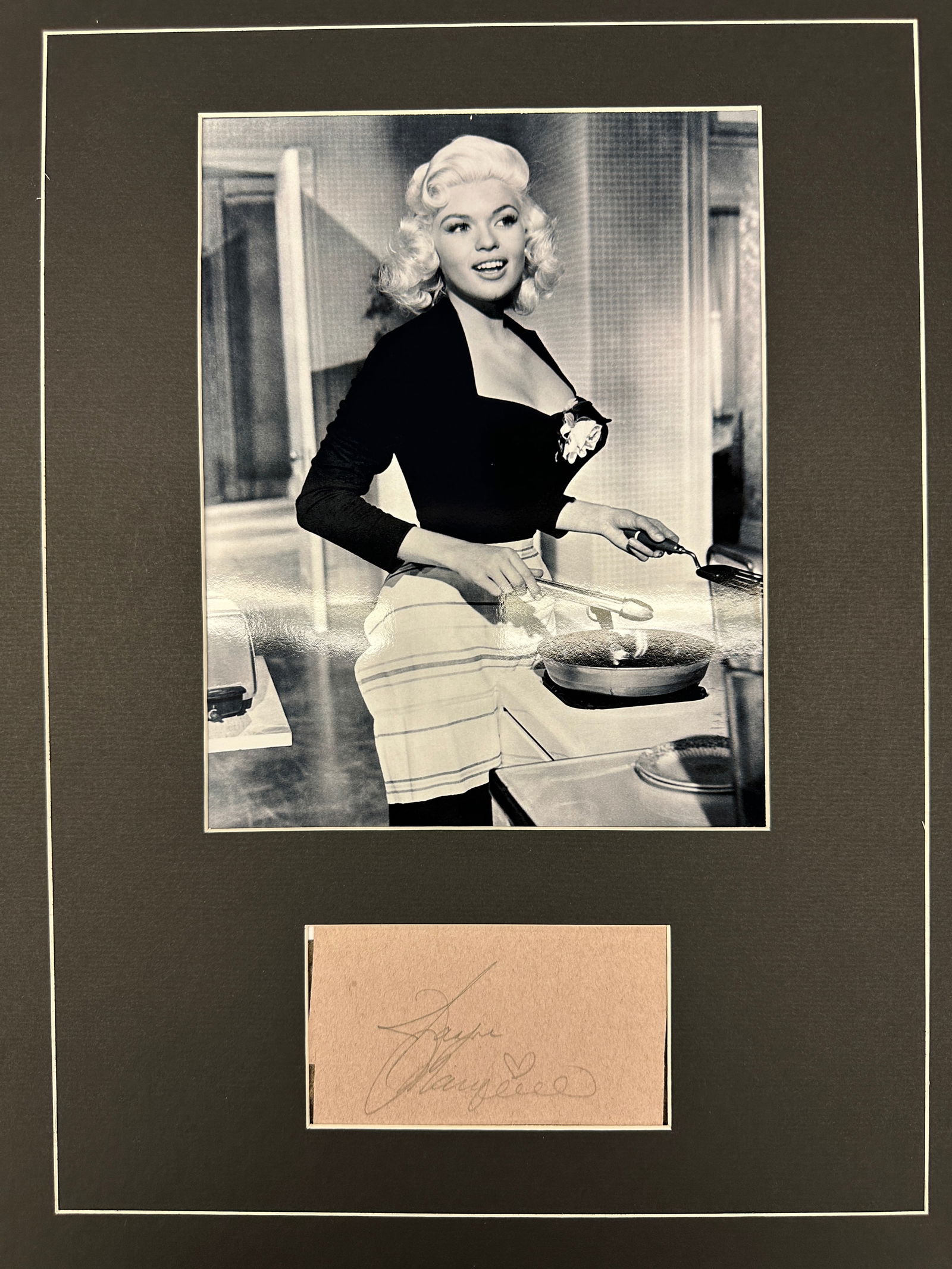 Jayne Mansfield Autograph Display (1 of 1)