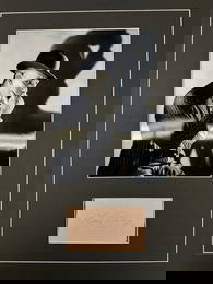 Lon Cheney Autograph Display