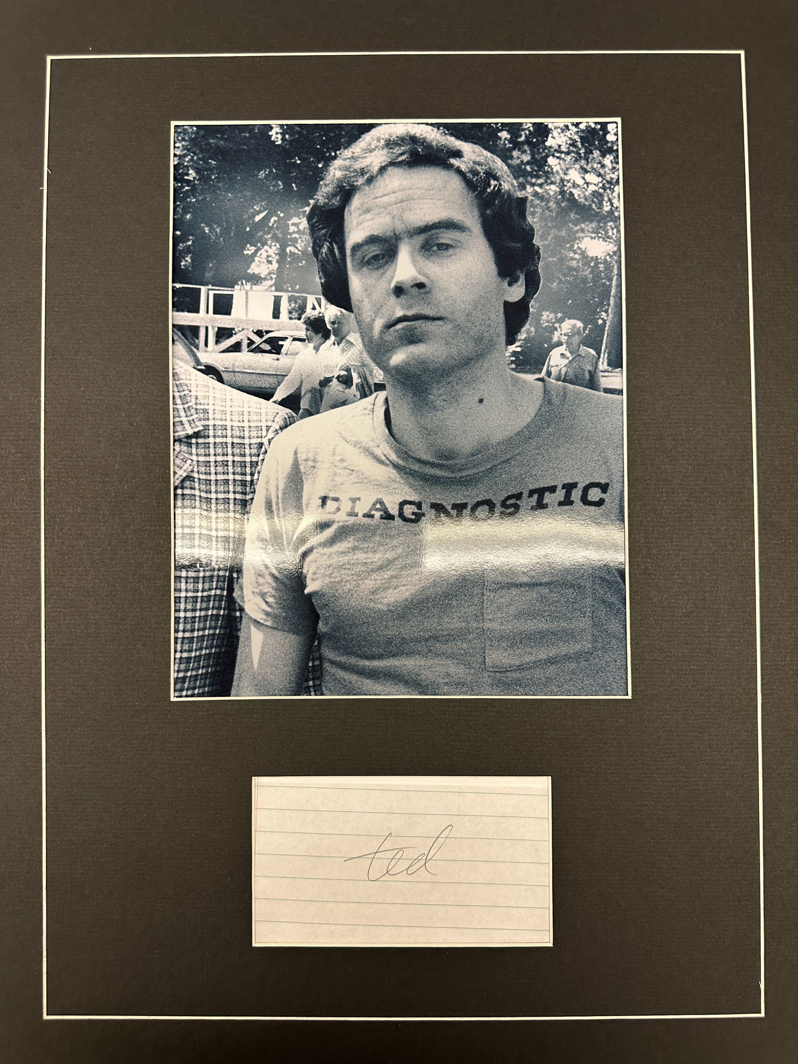 Ted Bundy Autograph Display (1 of 1)