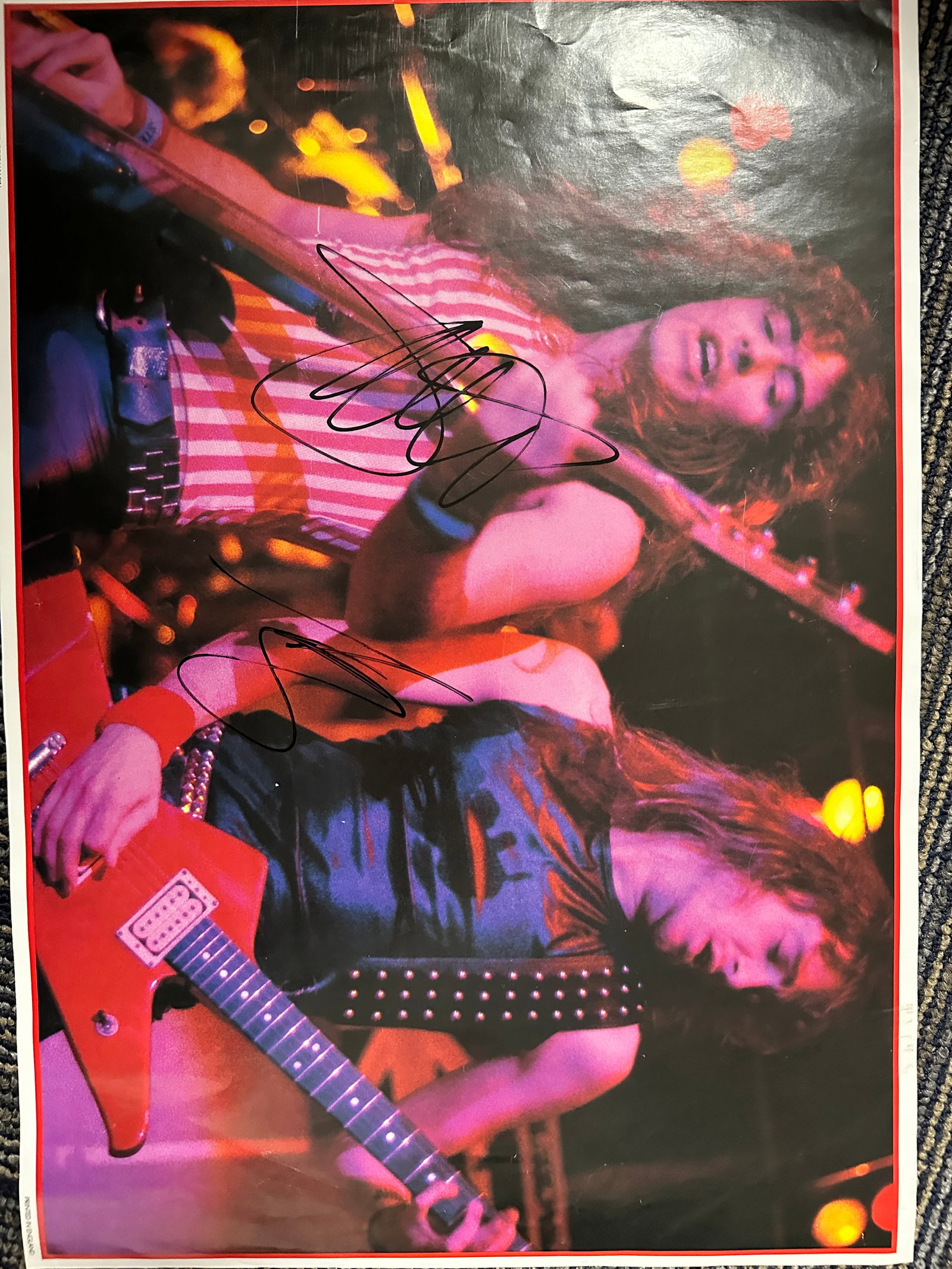 Steve Harris Autographed Adrian Smith 11x17 Poster (1 of 1)