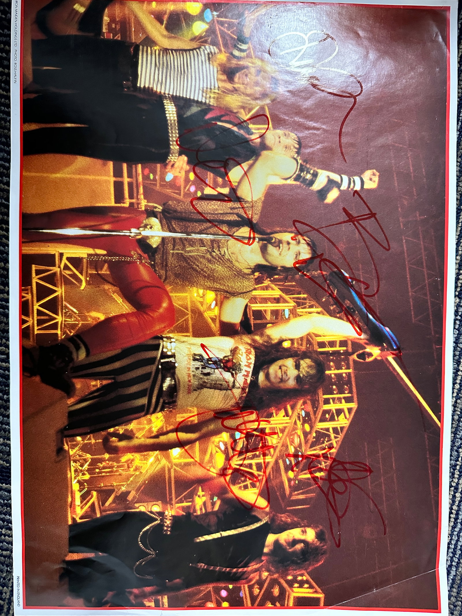 Iron Maiden Autographed Poster 11x17 (1 of 1)