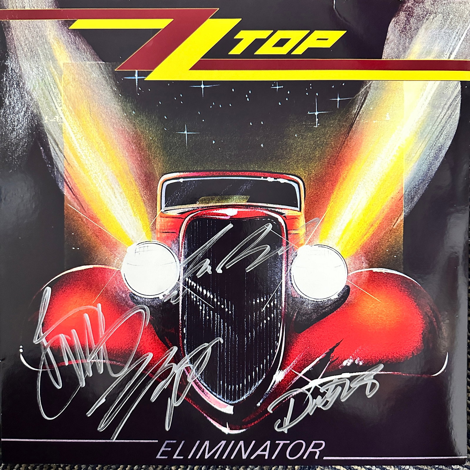 ZZ Top AUTOGRAPHED Album All 3 (1 of 1)