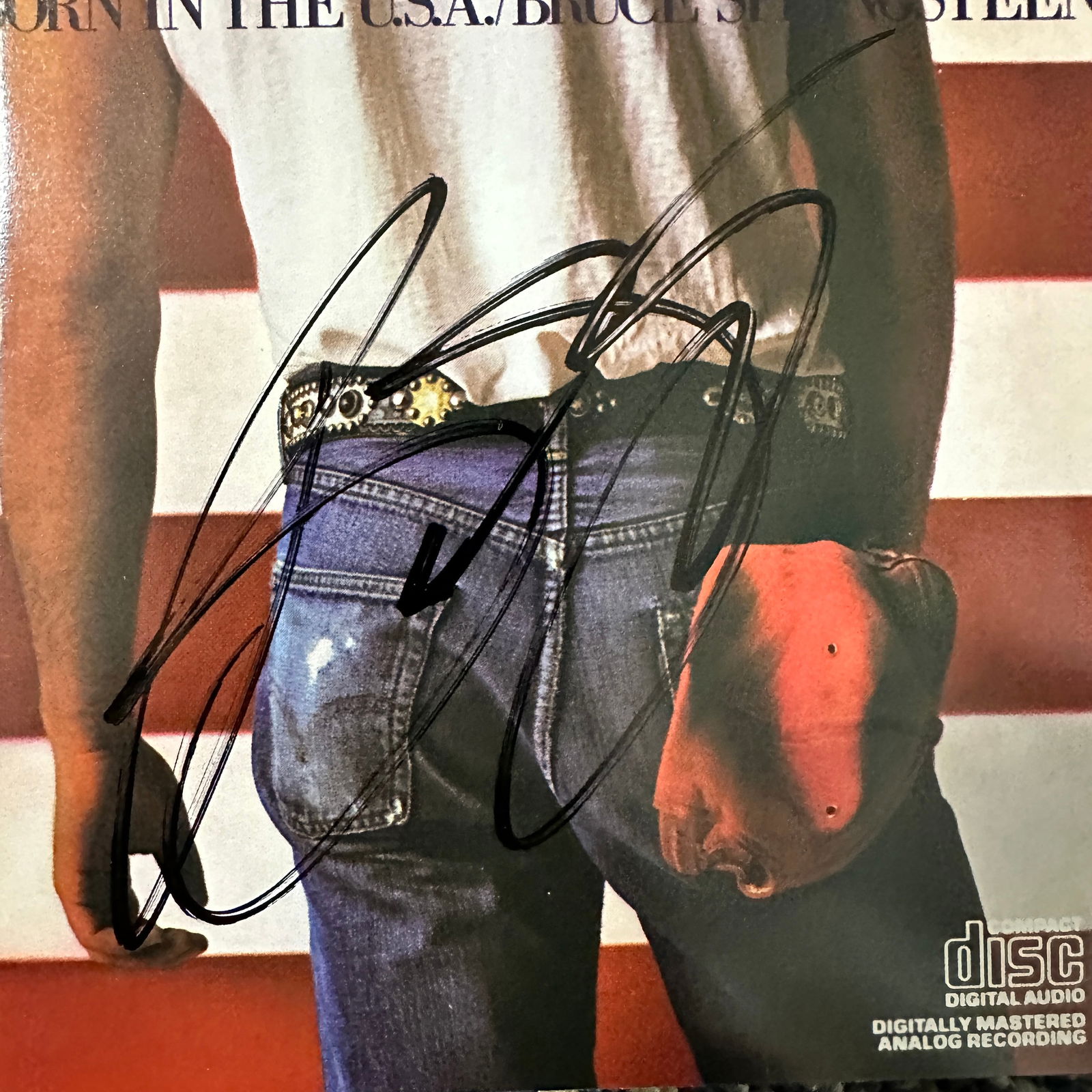 Bruce Springsteen Autographed Cd Cover (1 of 2)