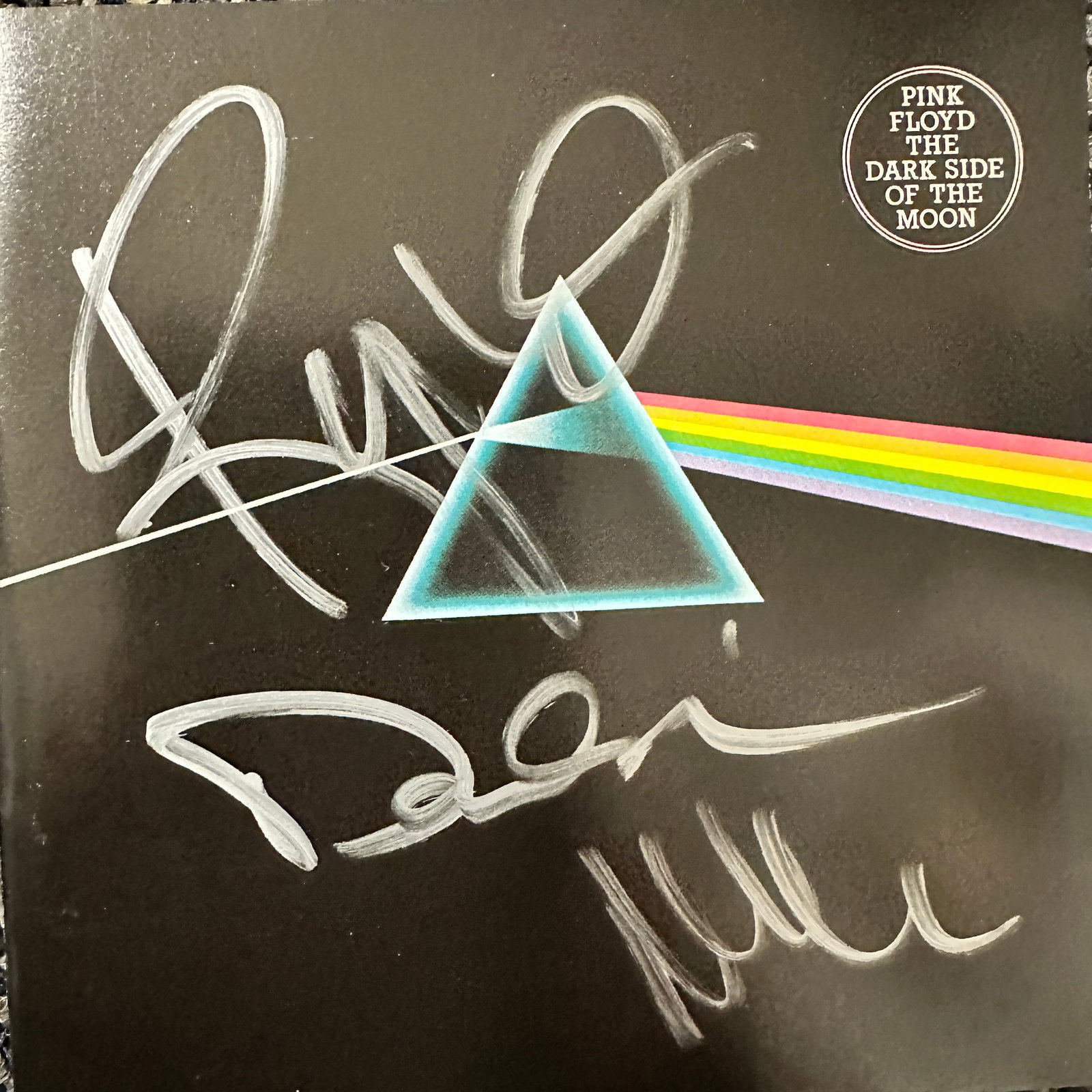 Pink Floyd Autographed Cd Cover ROGER DAVID NICK (1 of 2)