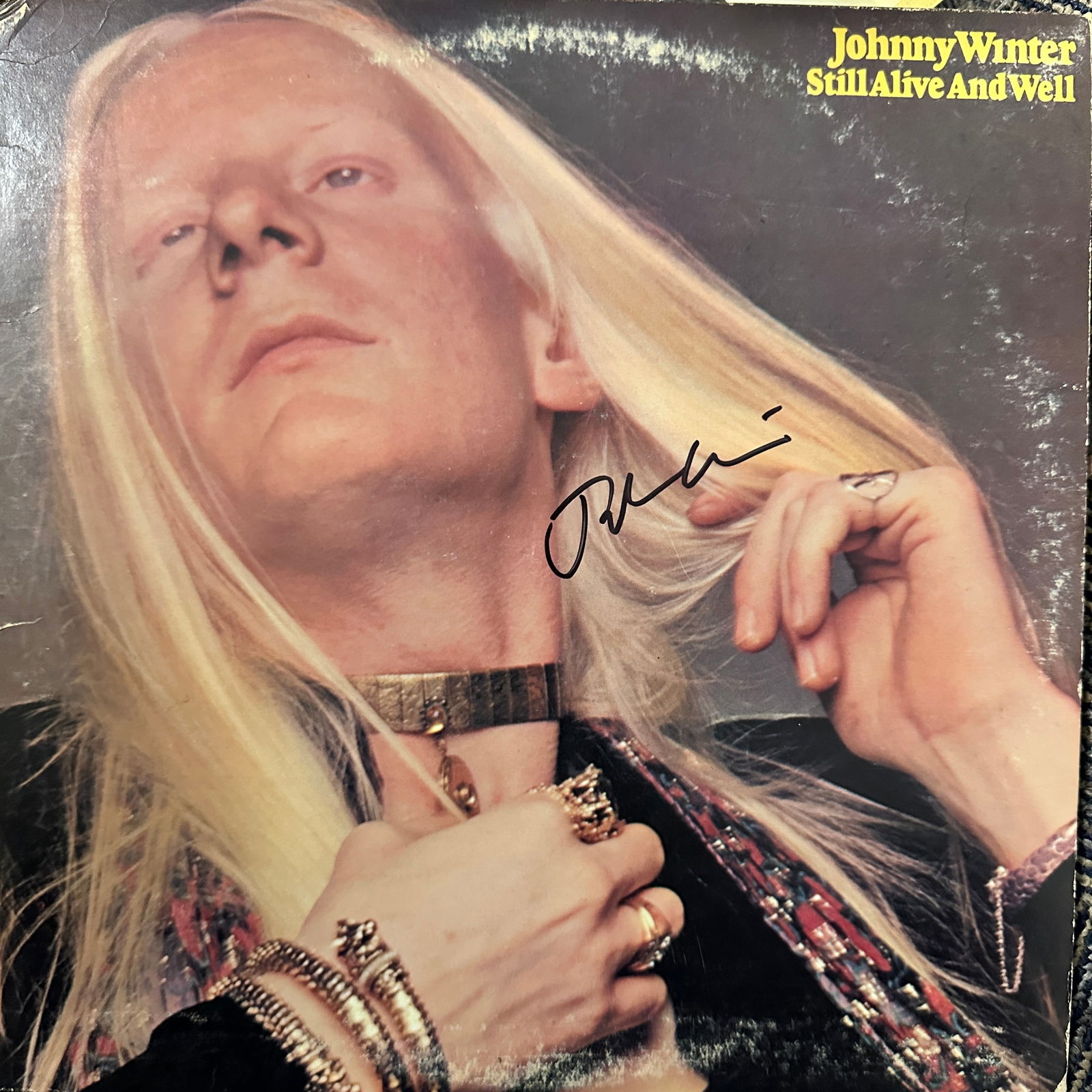Johnny Winter AUTOGRAPHED ALBUM (1 of 2)
