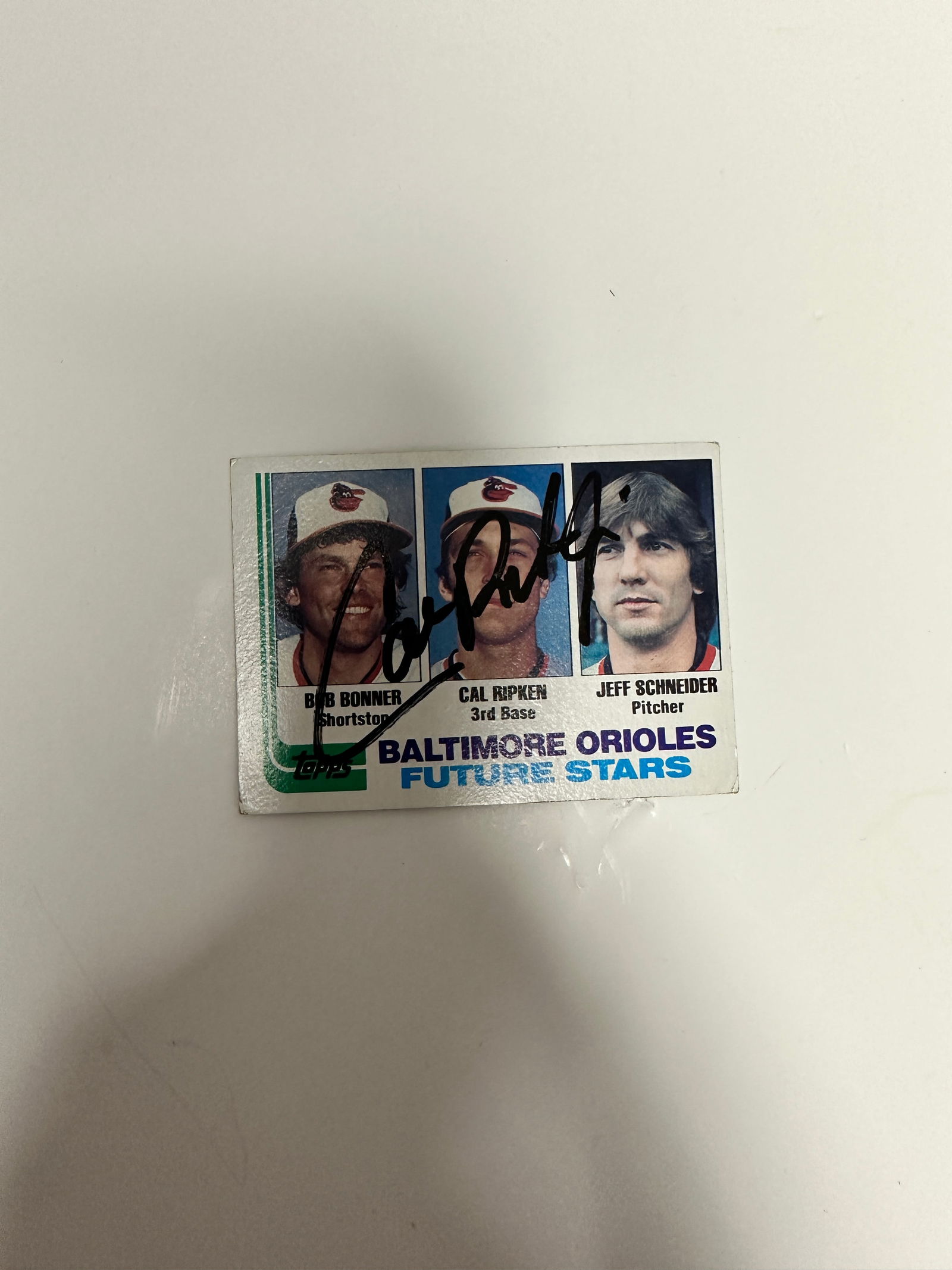 Cal Ripken Autographed 1982 Topps Rookie (1 of 2)