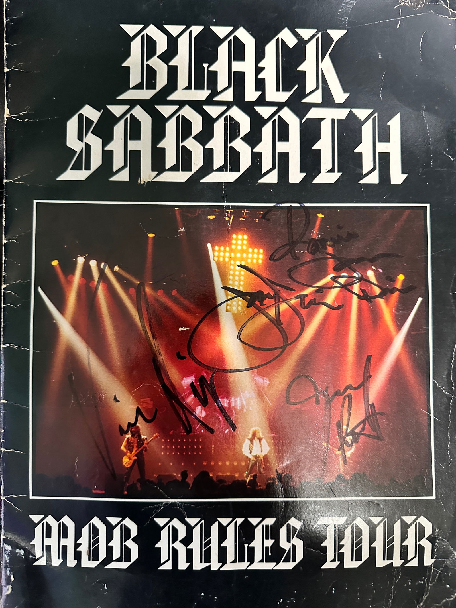 Black Sabbath Autographed Program Dio Era (1 of 2)