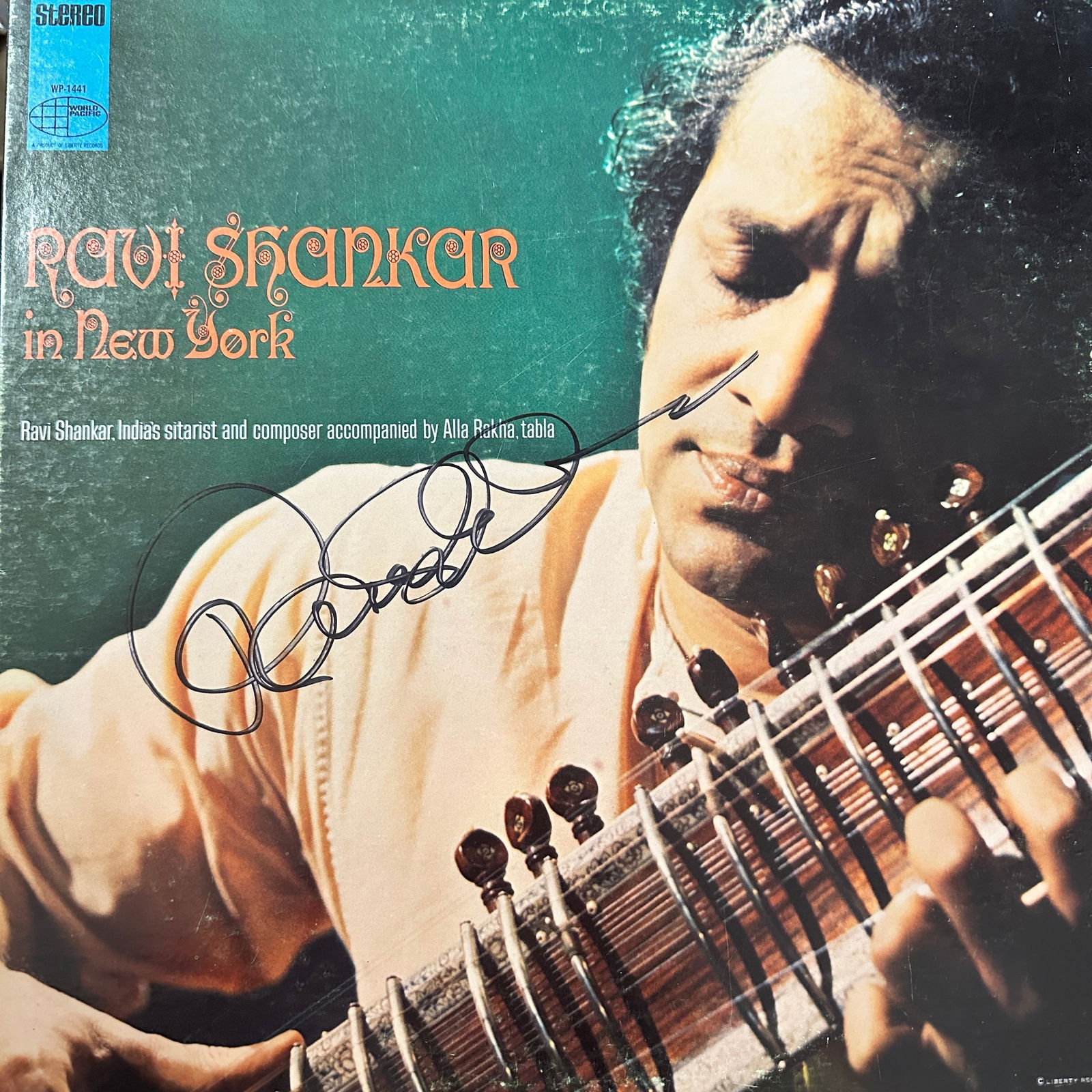 Ravi Shankar Autographed ALBUM (1 of 2)